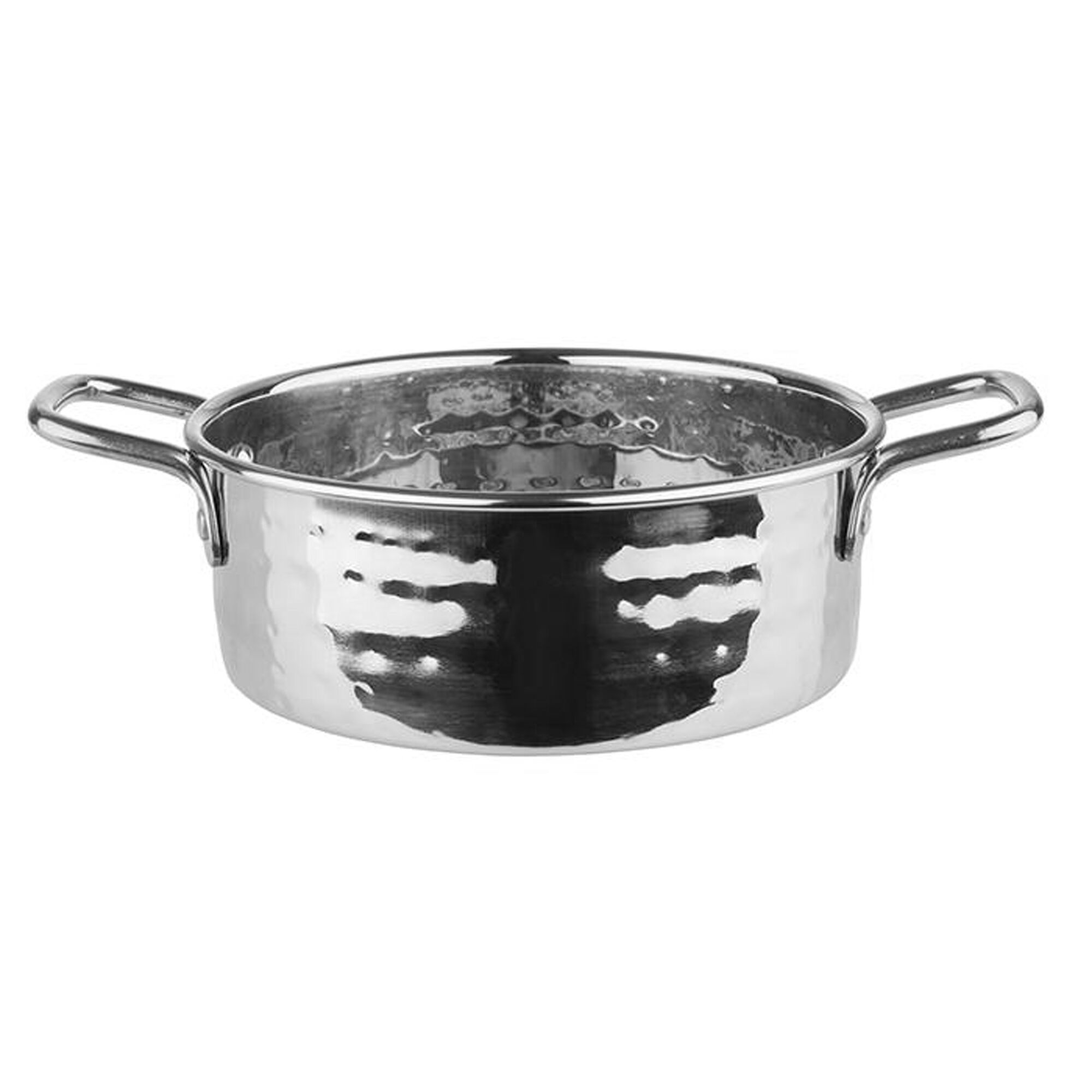 (6 pcs) Mini poêlon MUMBAI - Acier inoxydable - 0,55L - Ø135mm - Hauteur:50mm