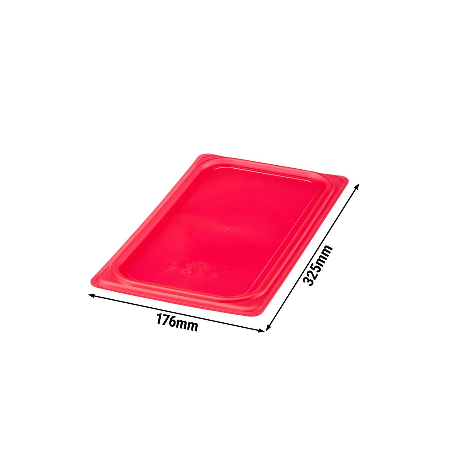 (6 Stück) CAMBRO | SafeTrak - Polypropylen-Deckel GN 1/3 - Rot