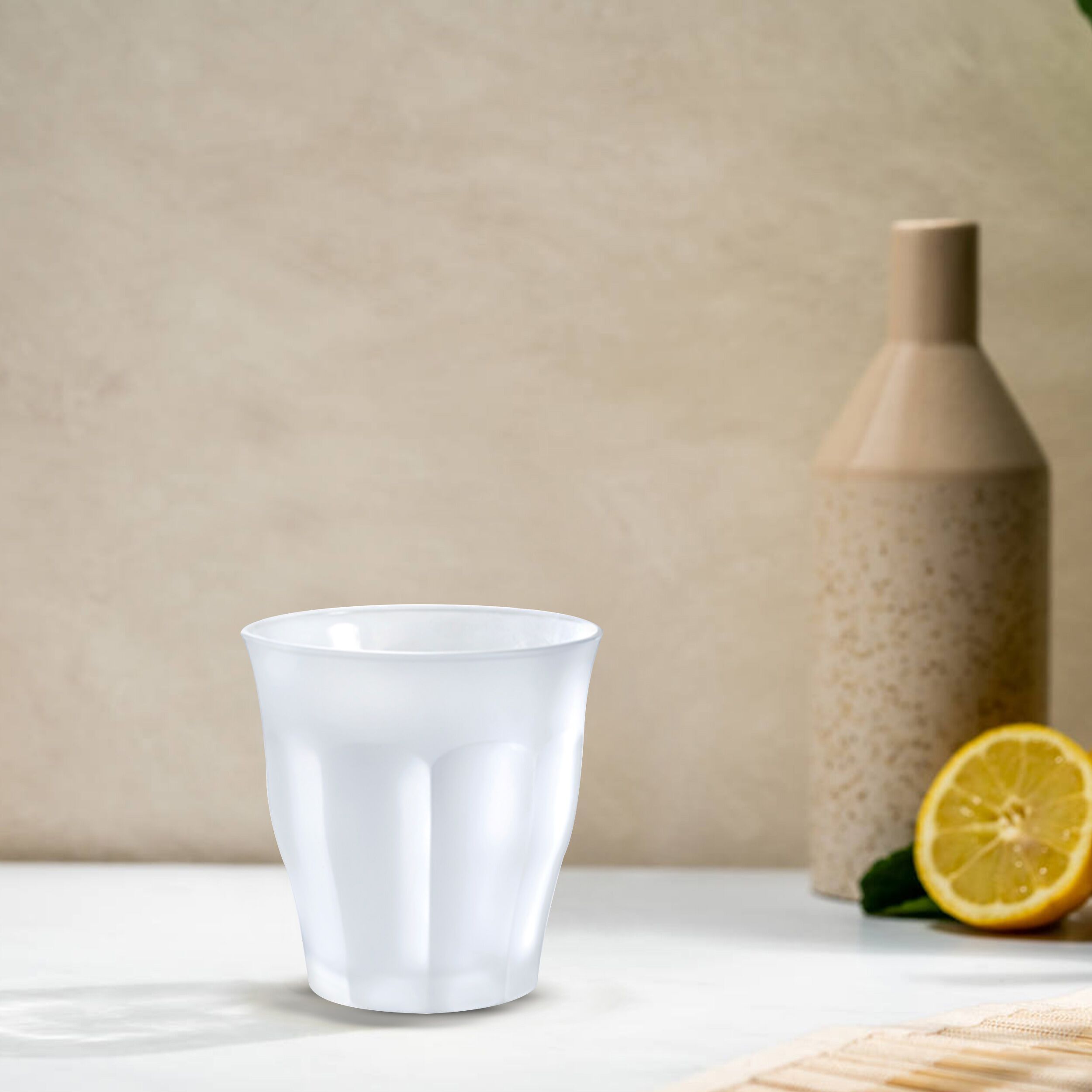 (6 pcs) Duralex Gobelet - PICARDIE - 25 cl - Blanc