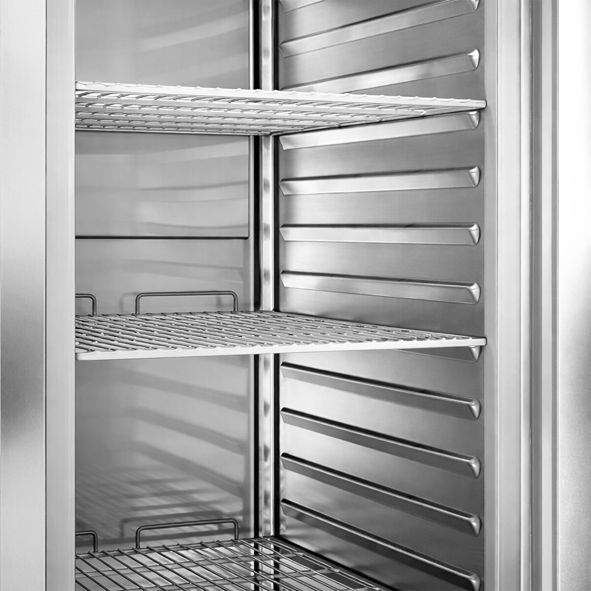 Armoire réfrigérée positive Inox AISI 304 PREMIUM PLUS - GN 2/1 - 560 L - avec 2 portes