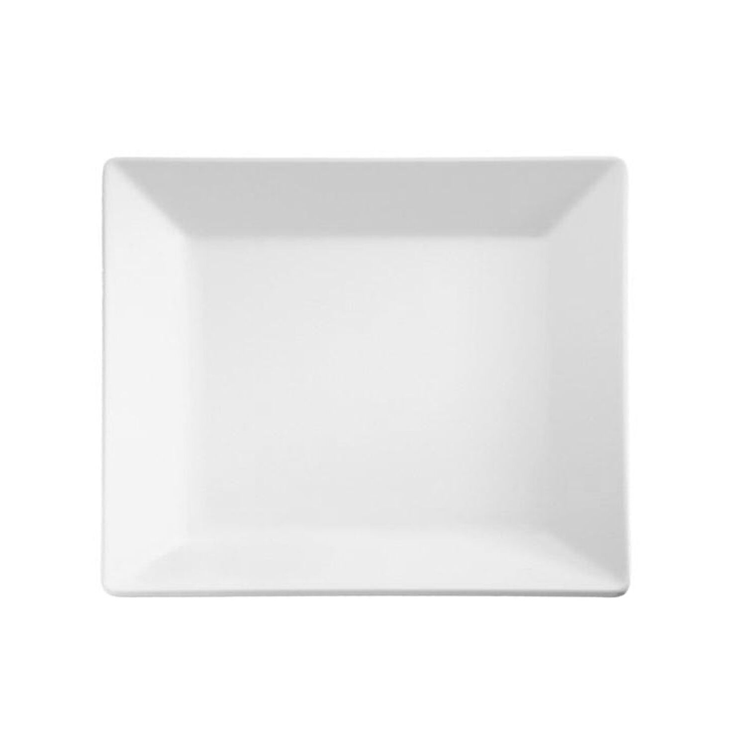 (6 pcs) Plateau de présentation - PURE - Mélamine - 370x370mm - Hauteur:30mm - Blanc - empilable - compatible lave-vaisselle