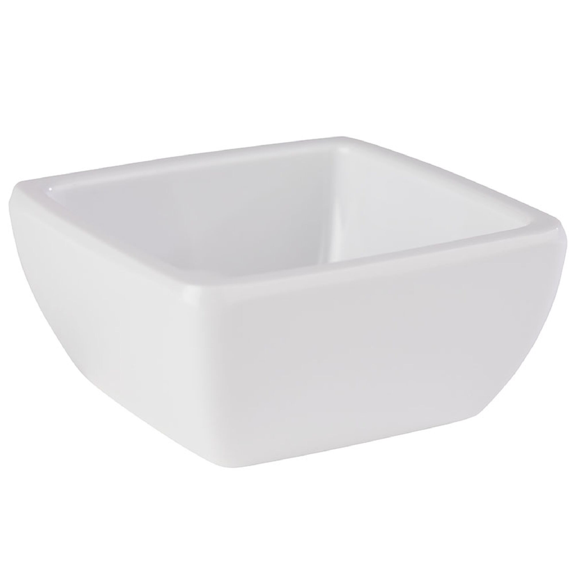 (6 pièces) Coupelles à sauce - PURE - Melamine - 50 ml - carré - Blanc