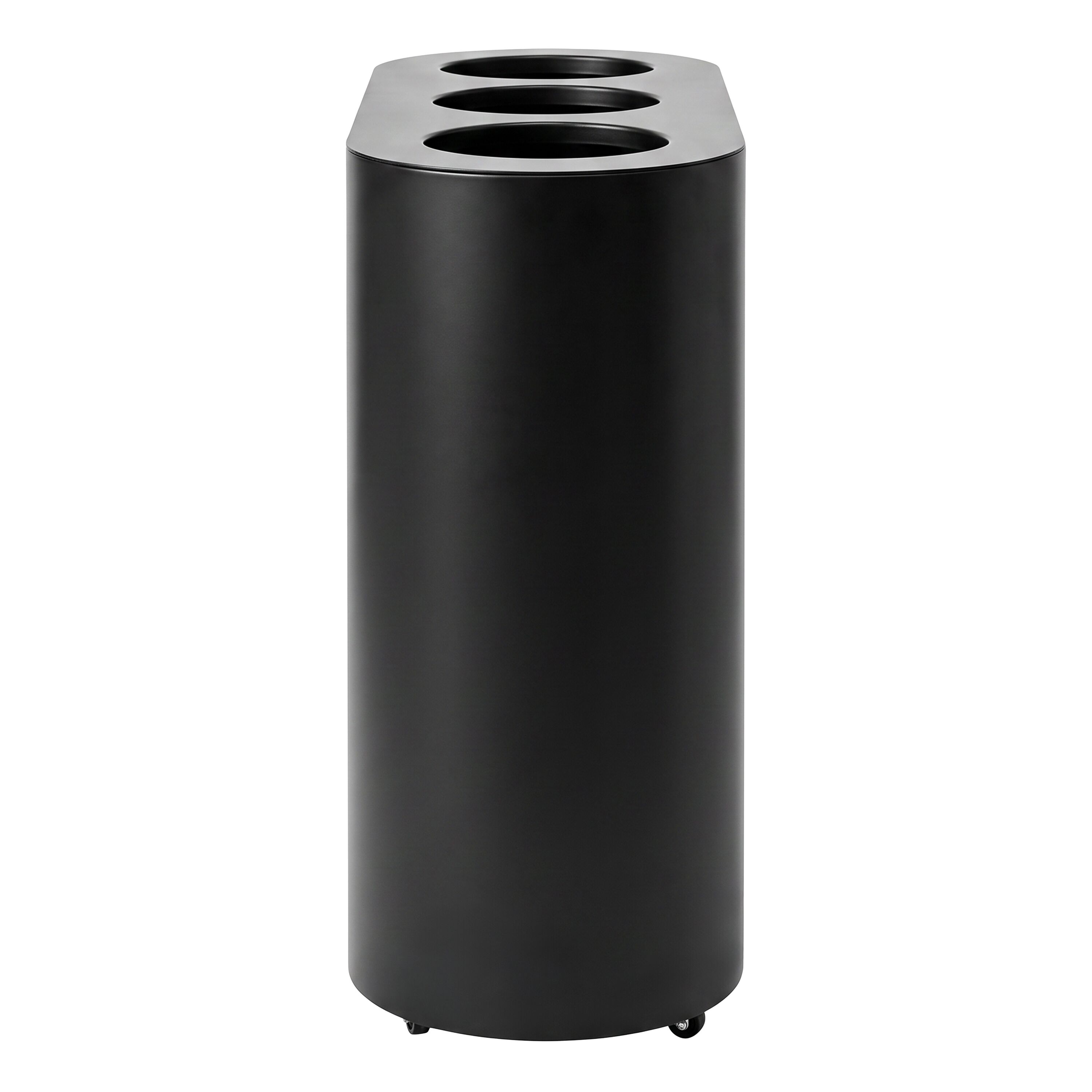 Waste sorting system – 3 bins, 30 litres each – black