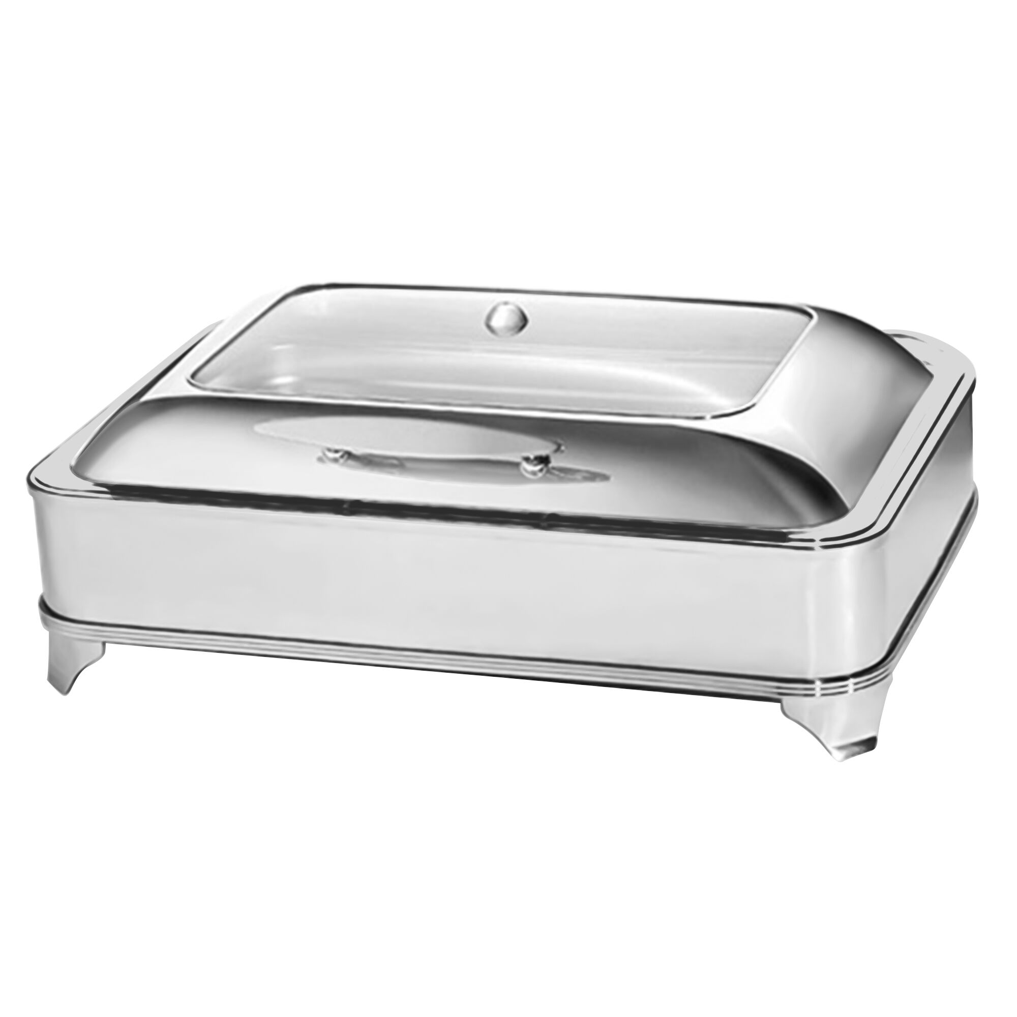 Chafing dish - GN 1/1 - avec couvercle en verre à fermeture douce (Soft-Close)