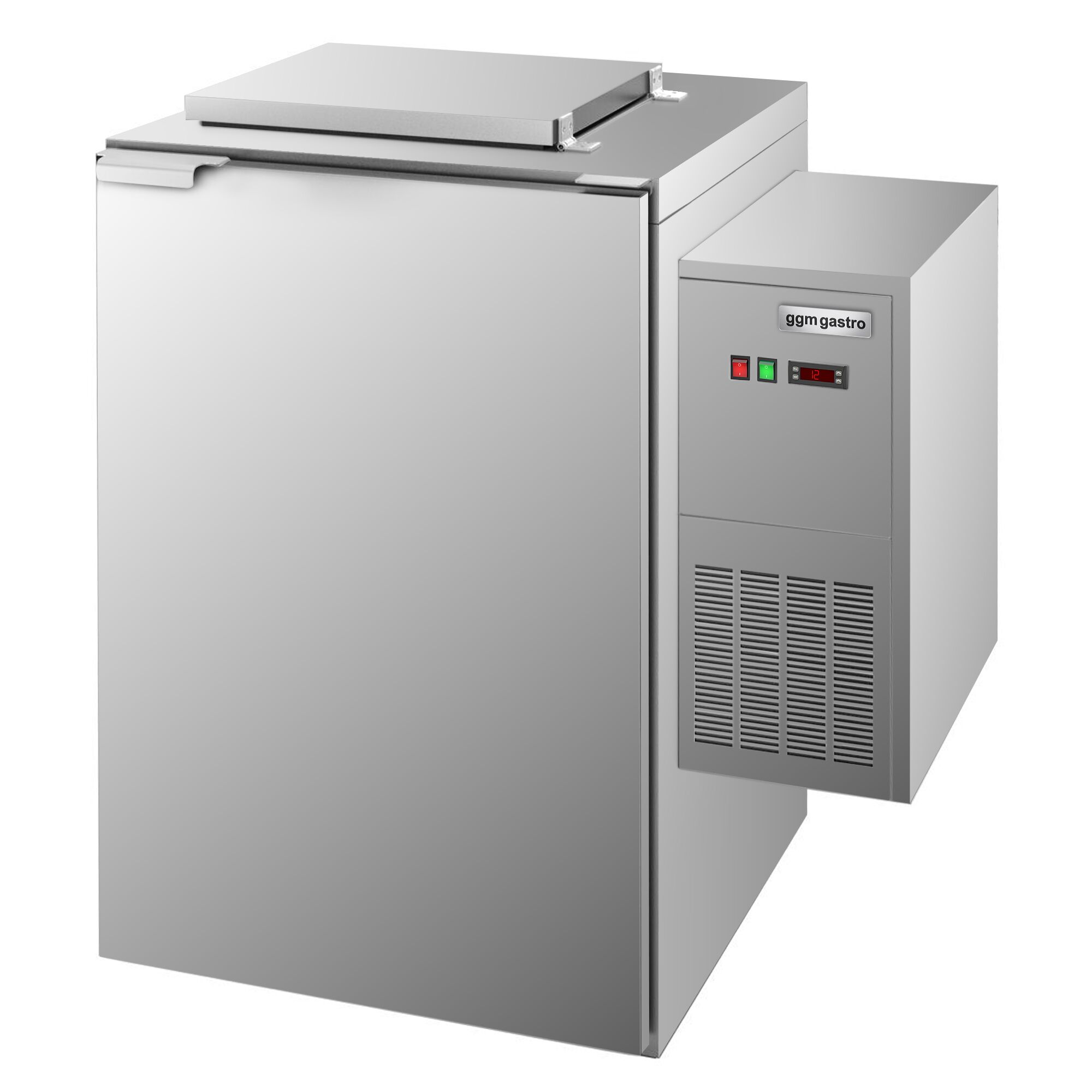 Refroidisseur de déchets humides – 1 × 120 litres ou 1 × 240 litres – Groupe à droite