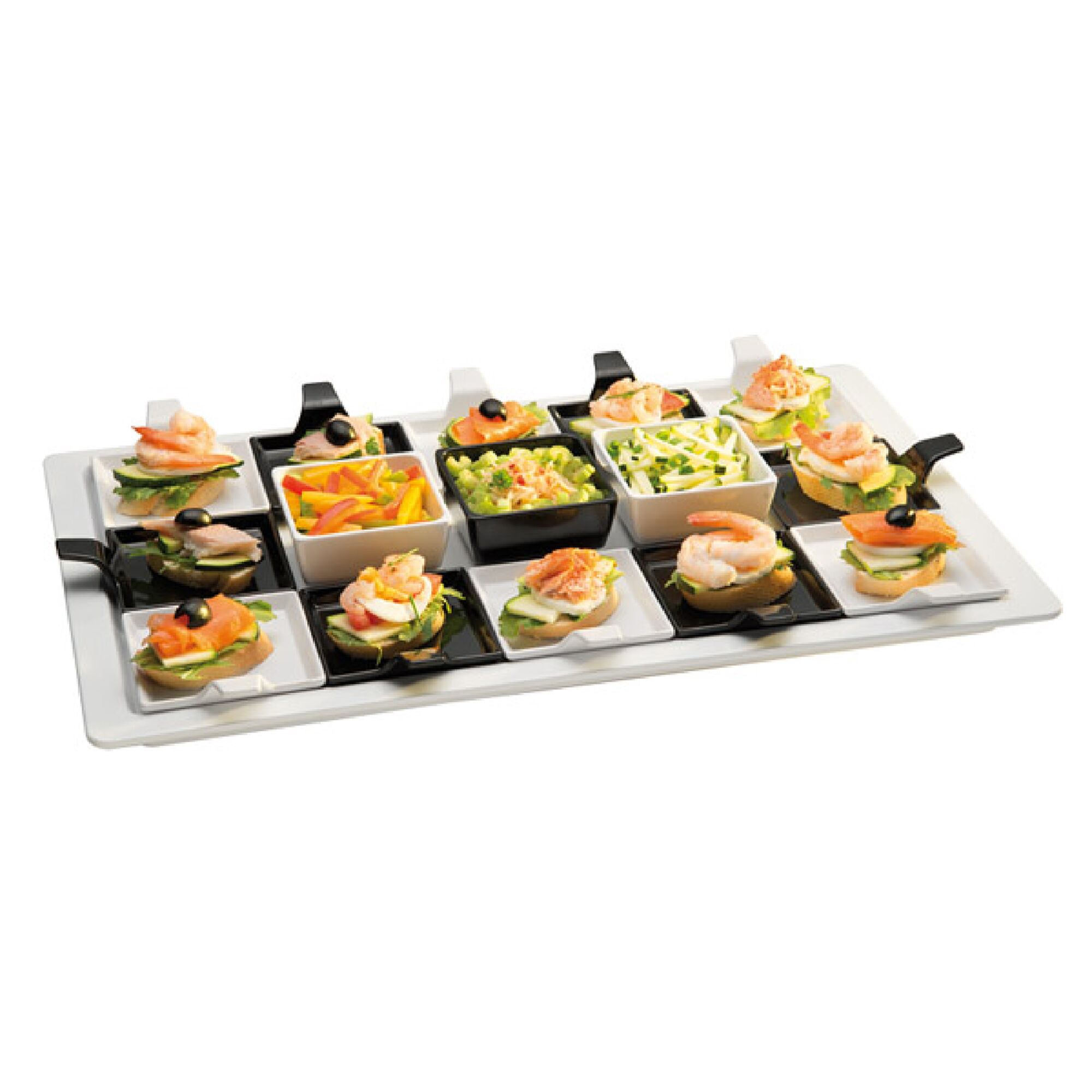 (6 pièces) Plateau GN 1/1 – FRAMES – inox – Hauteur : 20 mm