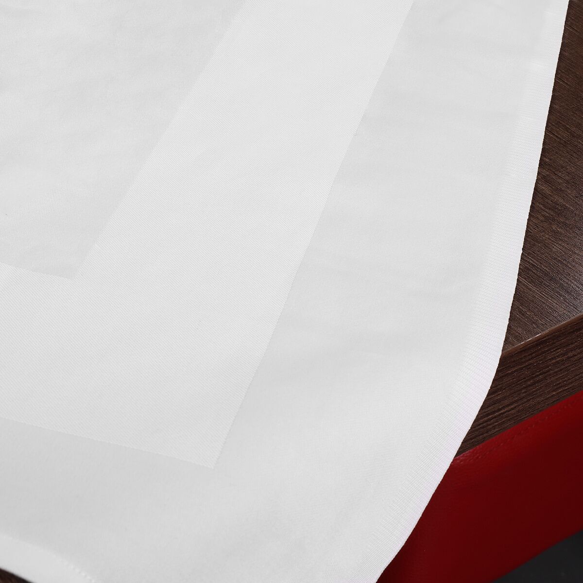(250 pcs) Serviette de table damassée en coton Tessin Atlas - 50x50cm - Blanc