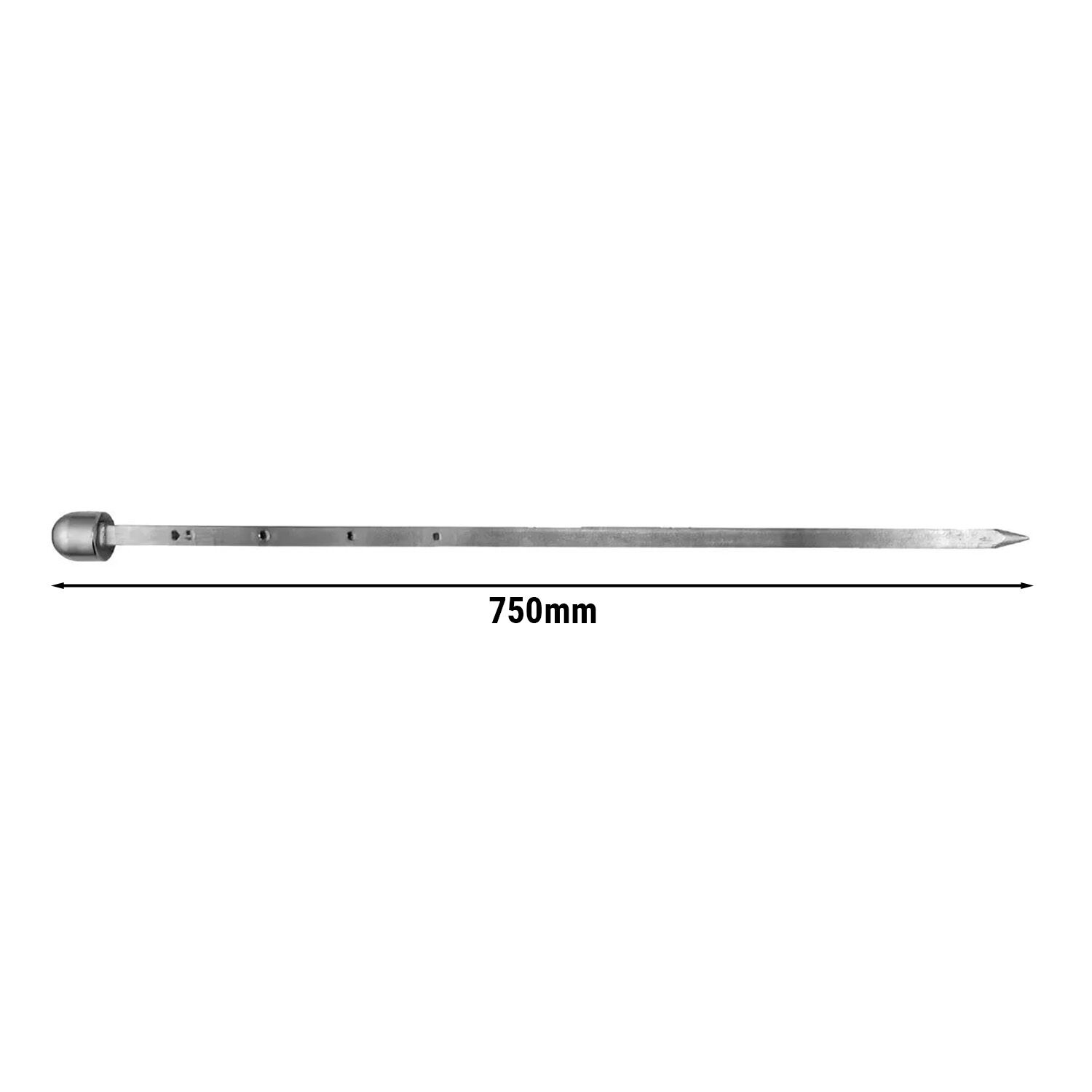 Brochette à kebab - 12x12x874mm - Inox - compatible avec DUI10R