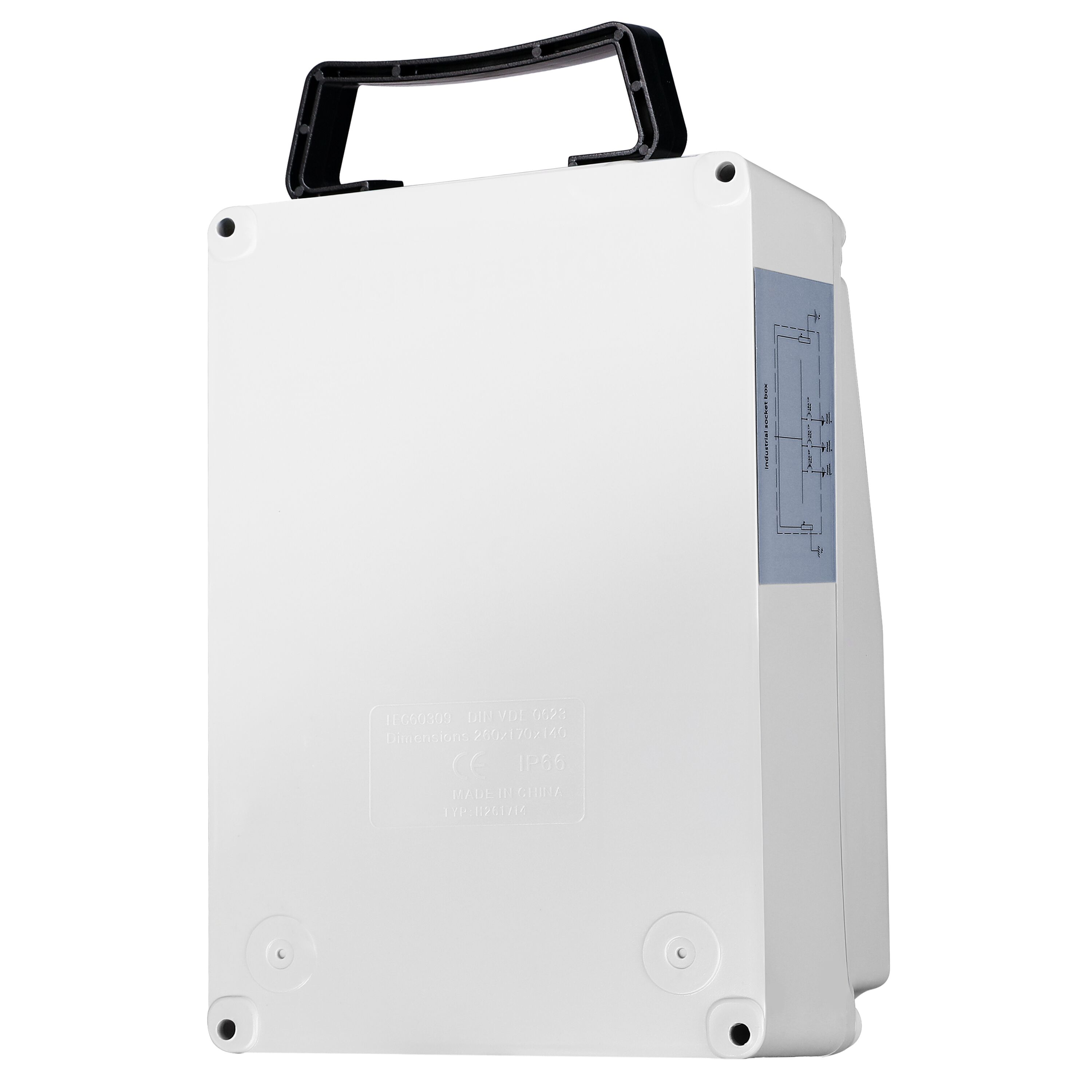 Coffret de chantier électrique - 2x 2P+T 16A 230V & 1x CEE 16A 400V 5P (rouge) prises