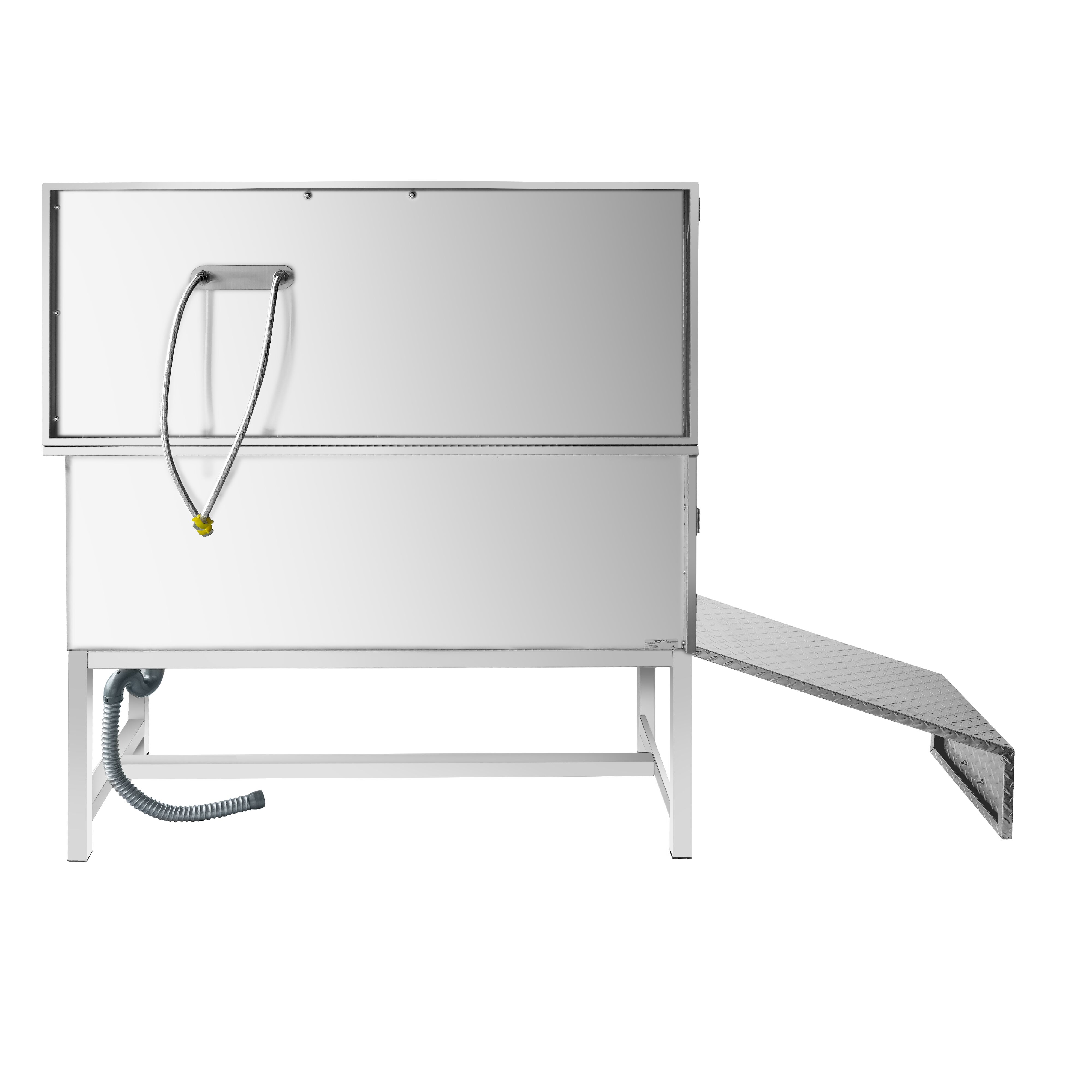 Dog Bath - with Ramp, Taps and Mixers & perforated stainless steel base