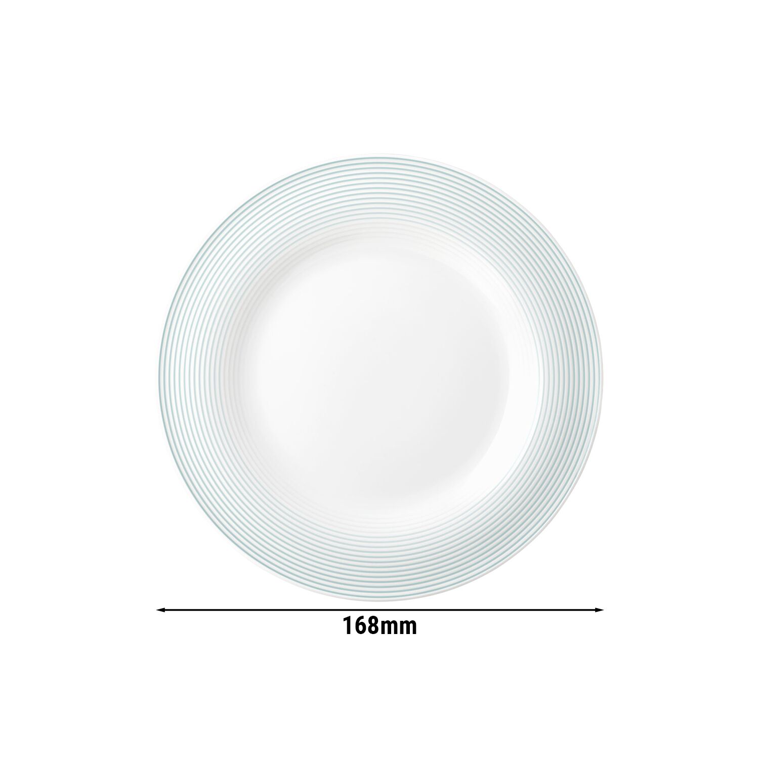 (6 pcs) SELTMANN WEIDEN | Assiette - plate - Ø 170 mm - Bleu Arctique         