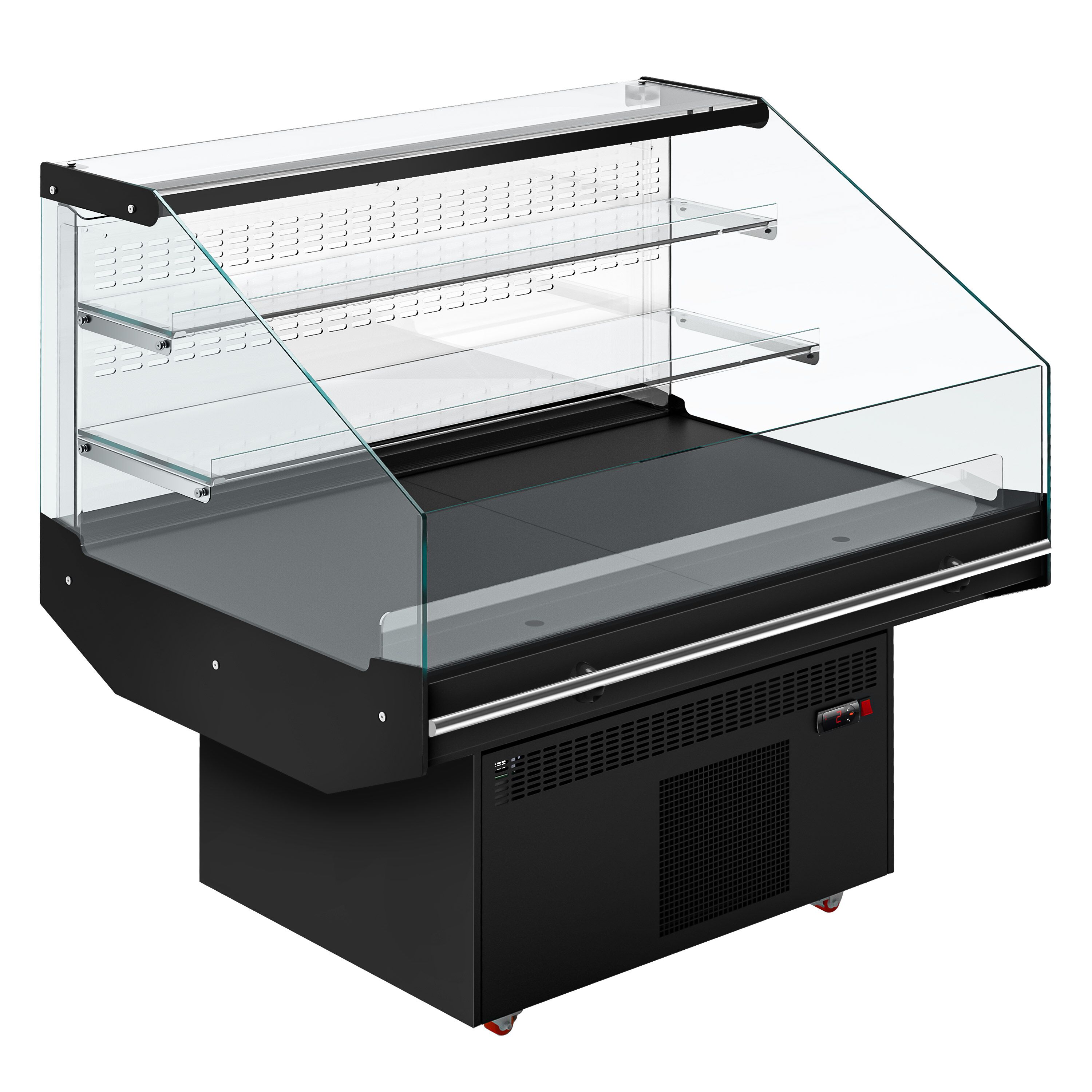 Commercial Island Chiller - 1281x975mm - 180 Litres - Open-Top - Black