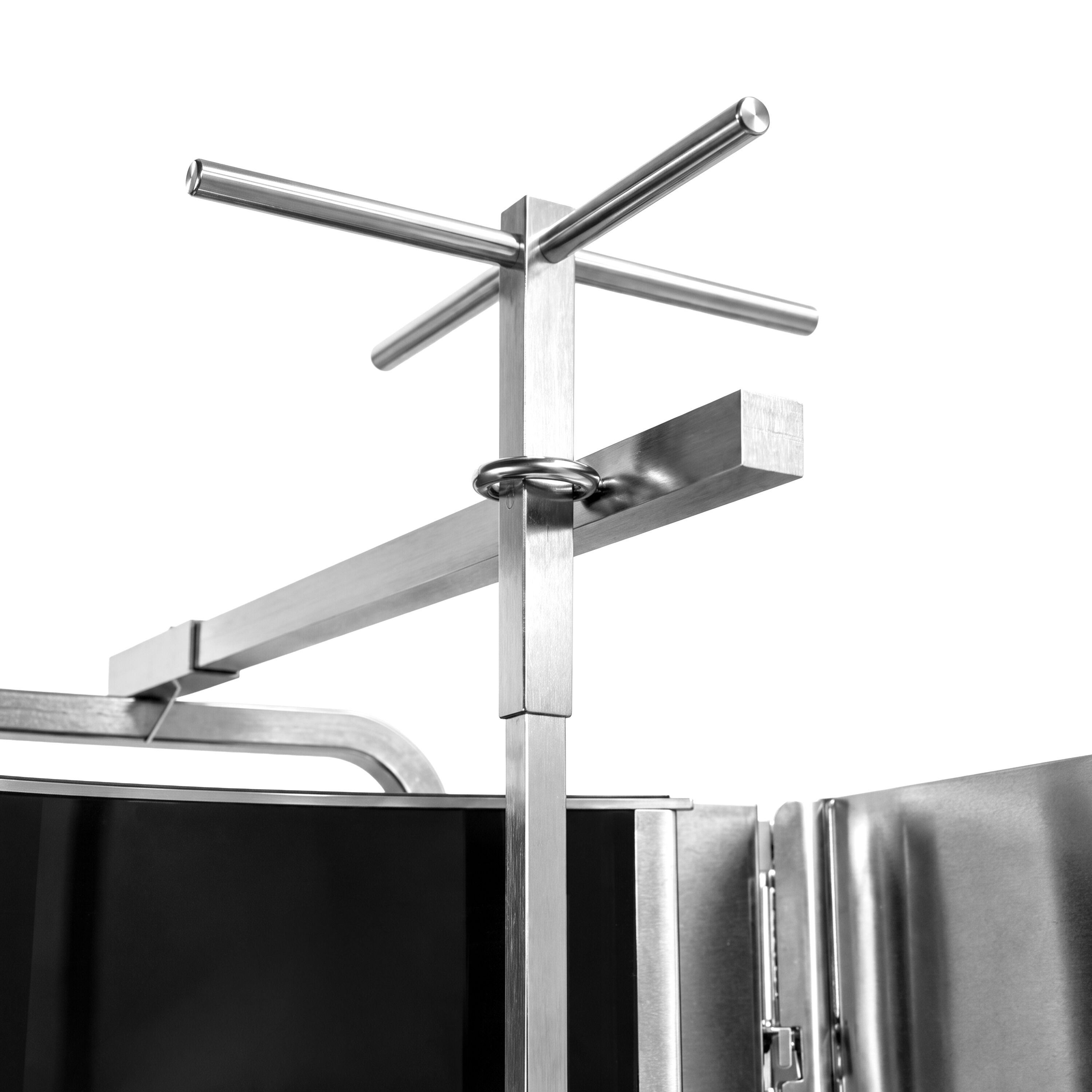 Gas Doner Kebab Grill (Shawarma/Gyros) – with Bottom Motor – ROBAX® Glass – 6 Burners – max. 60 kg – 12 kW