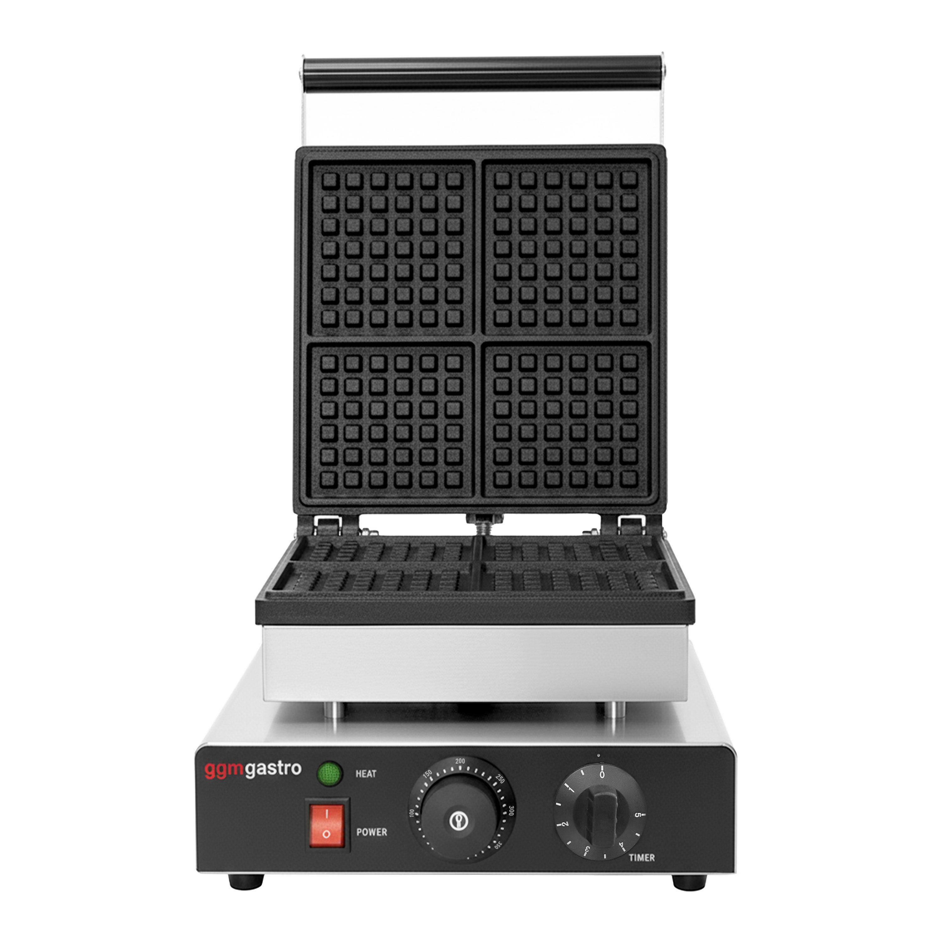 Gaufrier – simple – manuel – 1,75 kW – Forme : 4 gaufres de Bruxelles