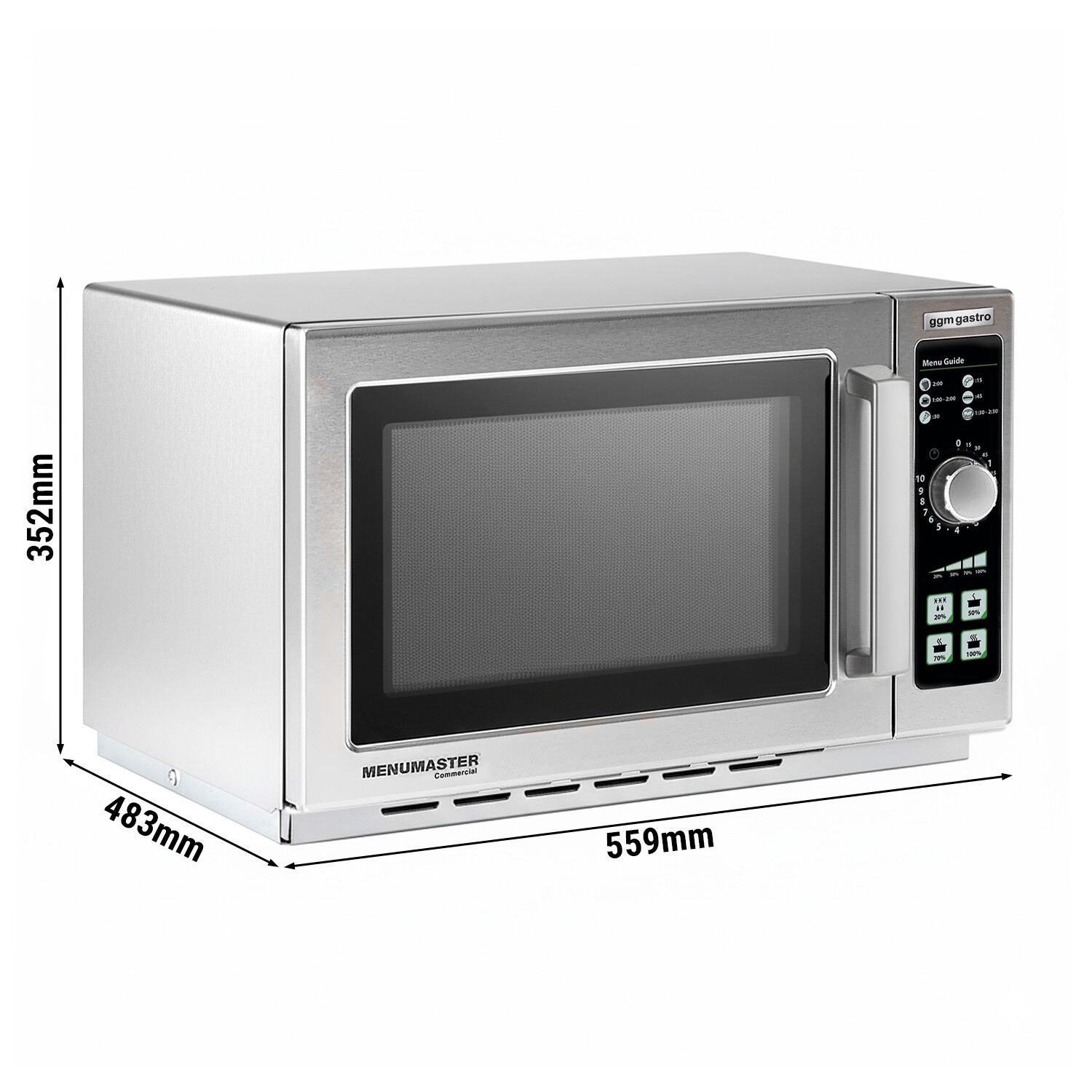 Micro-ondes – 34 litres – 1,1 kW – Manuel