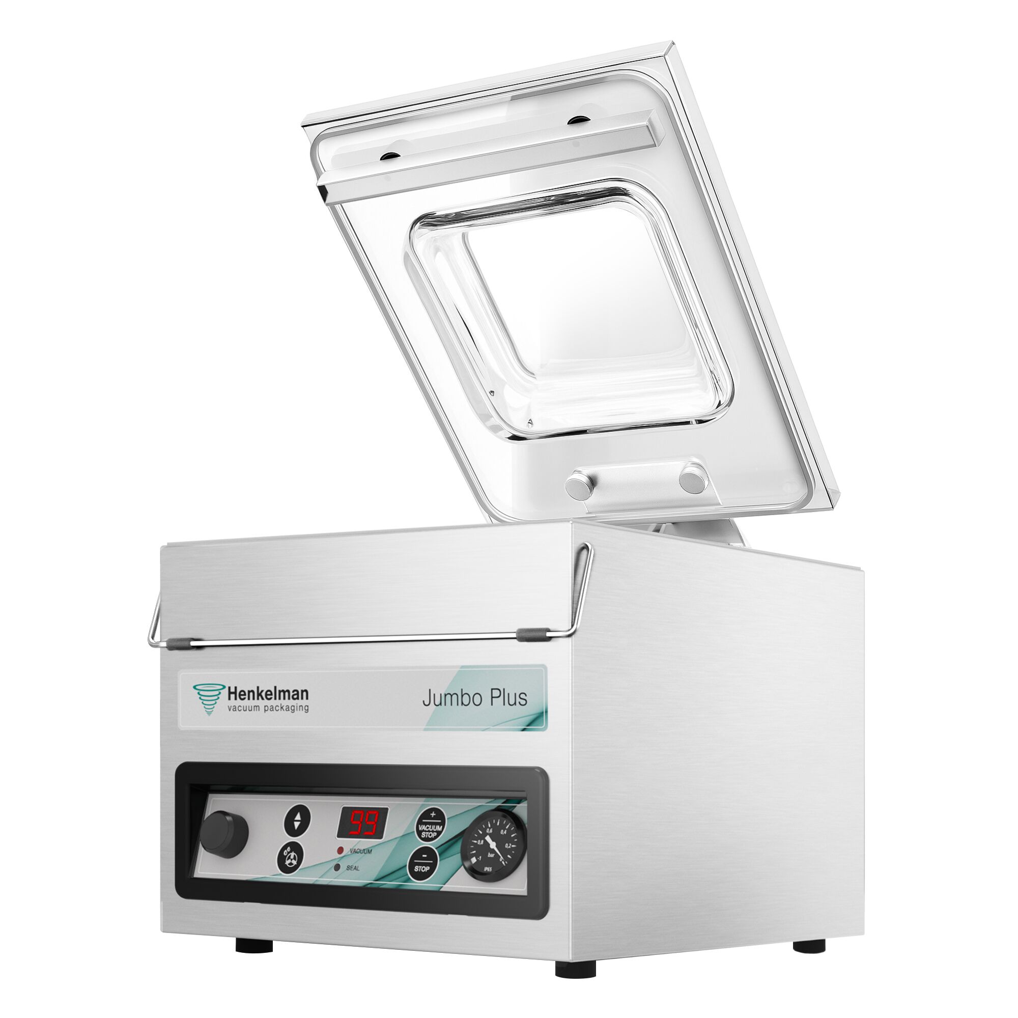 HENKELMAN | Jumbo Plus – Machine sous vide à cloche – 8 m³/h – 400 watts – numérique