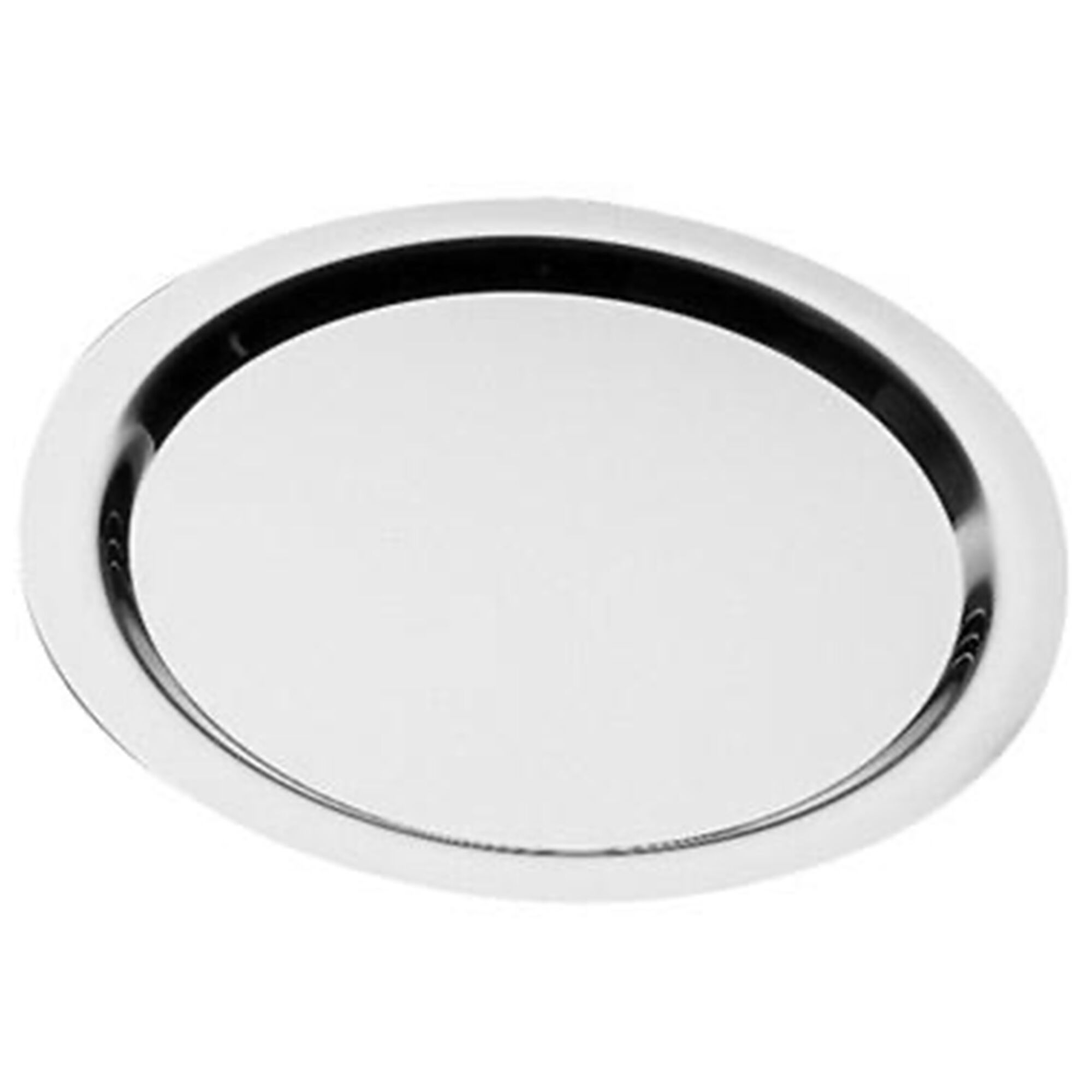 (6 Stück) Tablett - FINESSE - Edelstahl - Ø 380mm - Höhe: 20mm