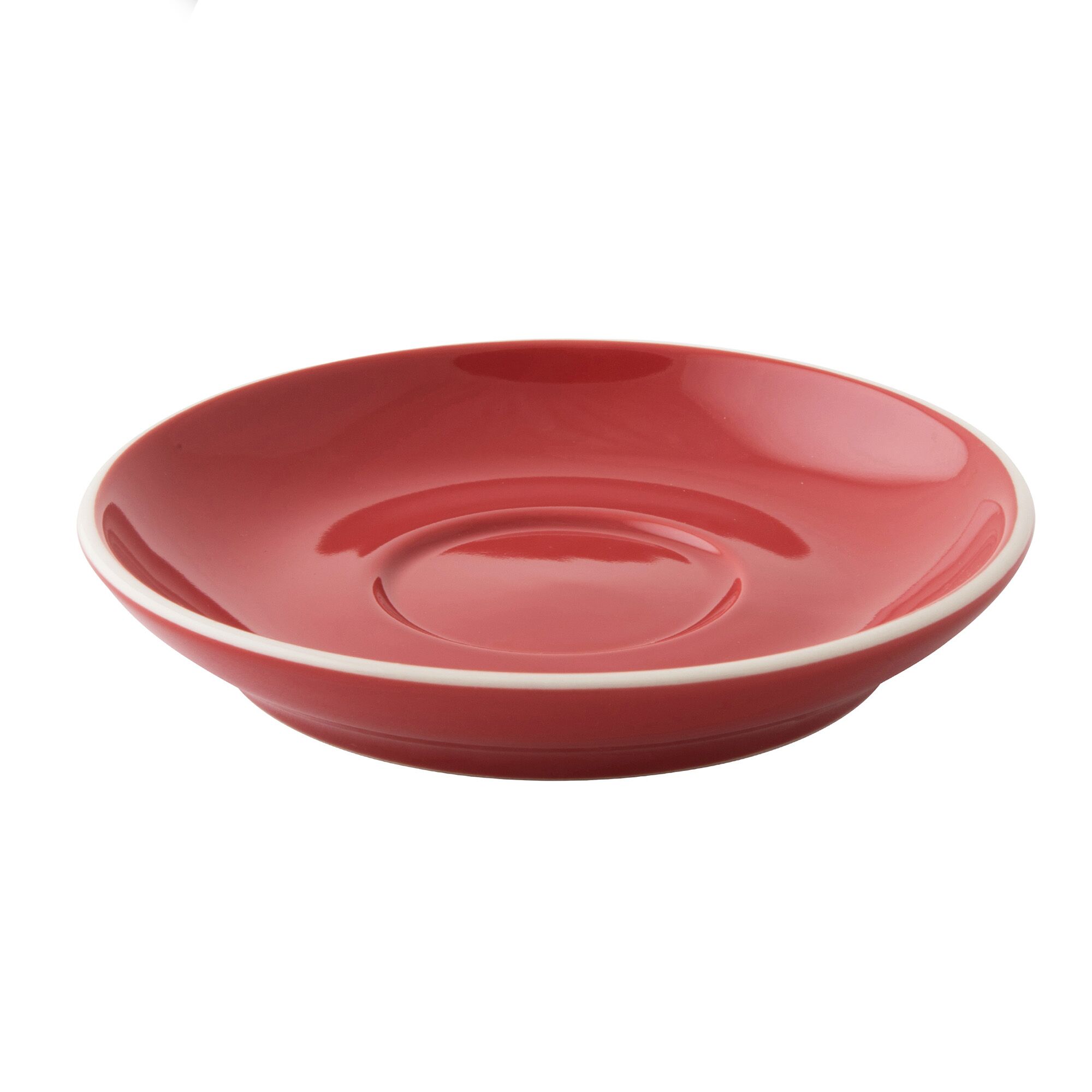 (6 pcs) COLORS - Soucoupe pour tasse à cappuccino - Ø140mm - Rouge