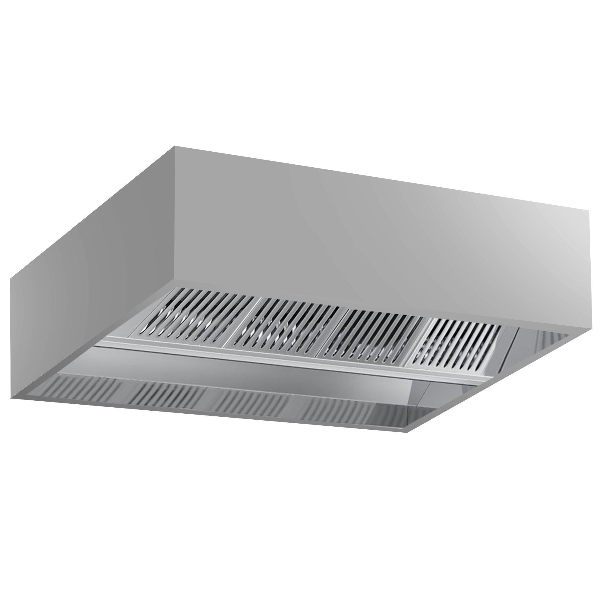 Hotte de plafond à induction - 2000 mm - sans moteur - avec filtre