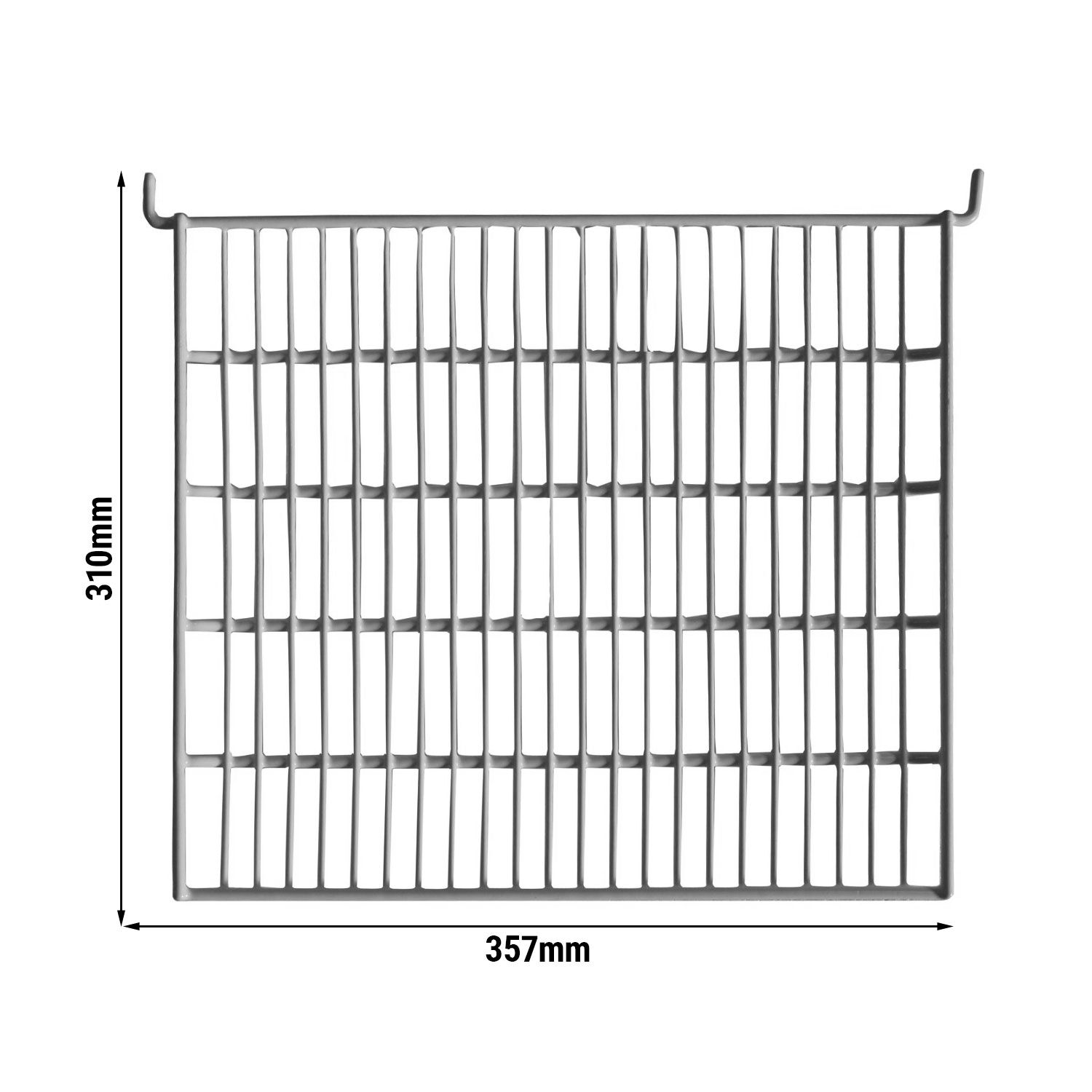 Plastic-Coated Shelf Grid - Silver - for Panorama Display PVNR72E
