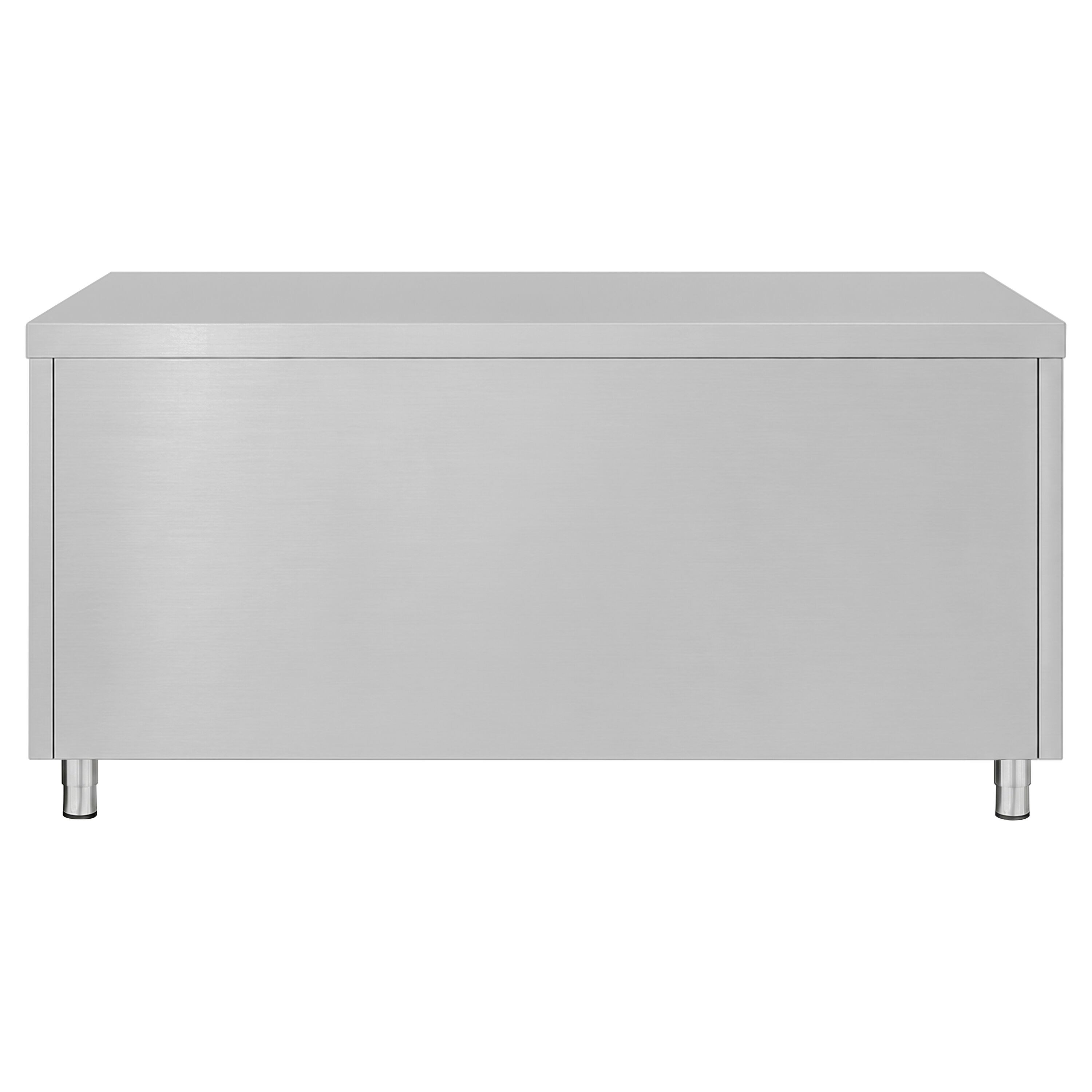 Armoire de travail en acier inoxydable ECO - 1600 x 600 mm - avec 3 tiroirs et une porte coulissante