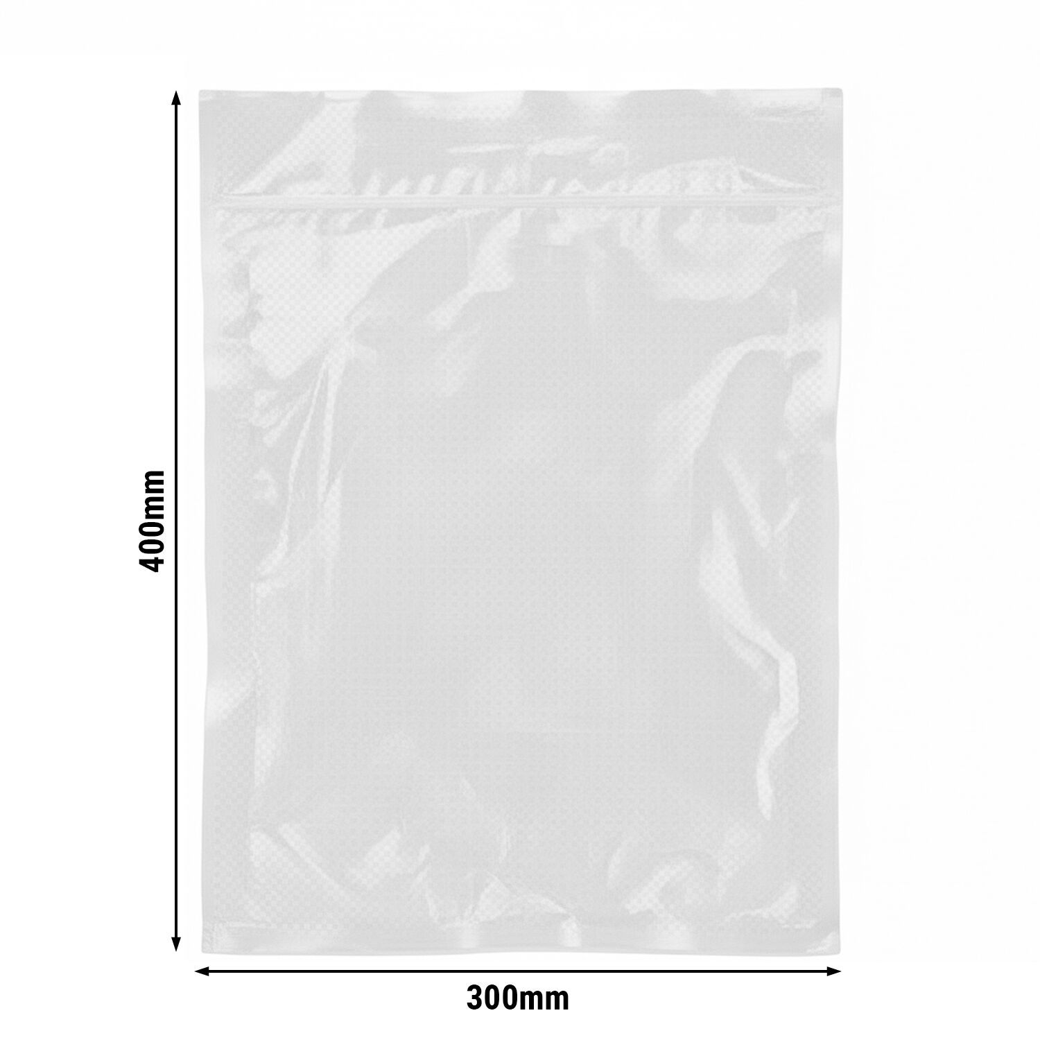 (800 pcs) Sacs sous vide - gaufres - 300x400mm - Épaisseur : 90µm - Transparent