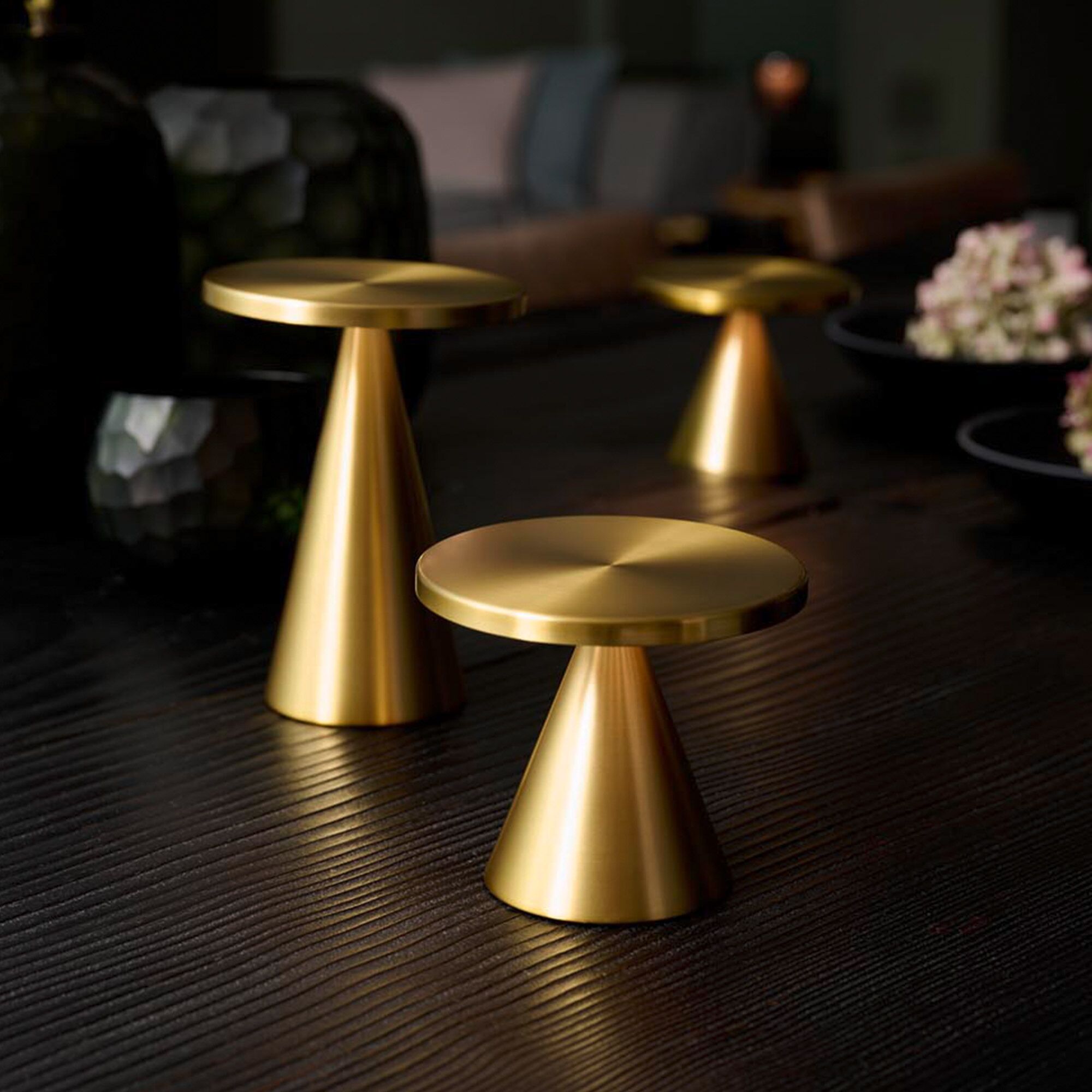 Lampe de table – CONE – Ø 130 mm – Or