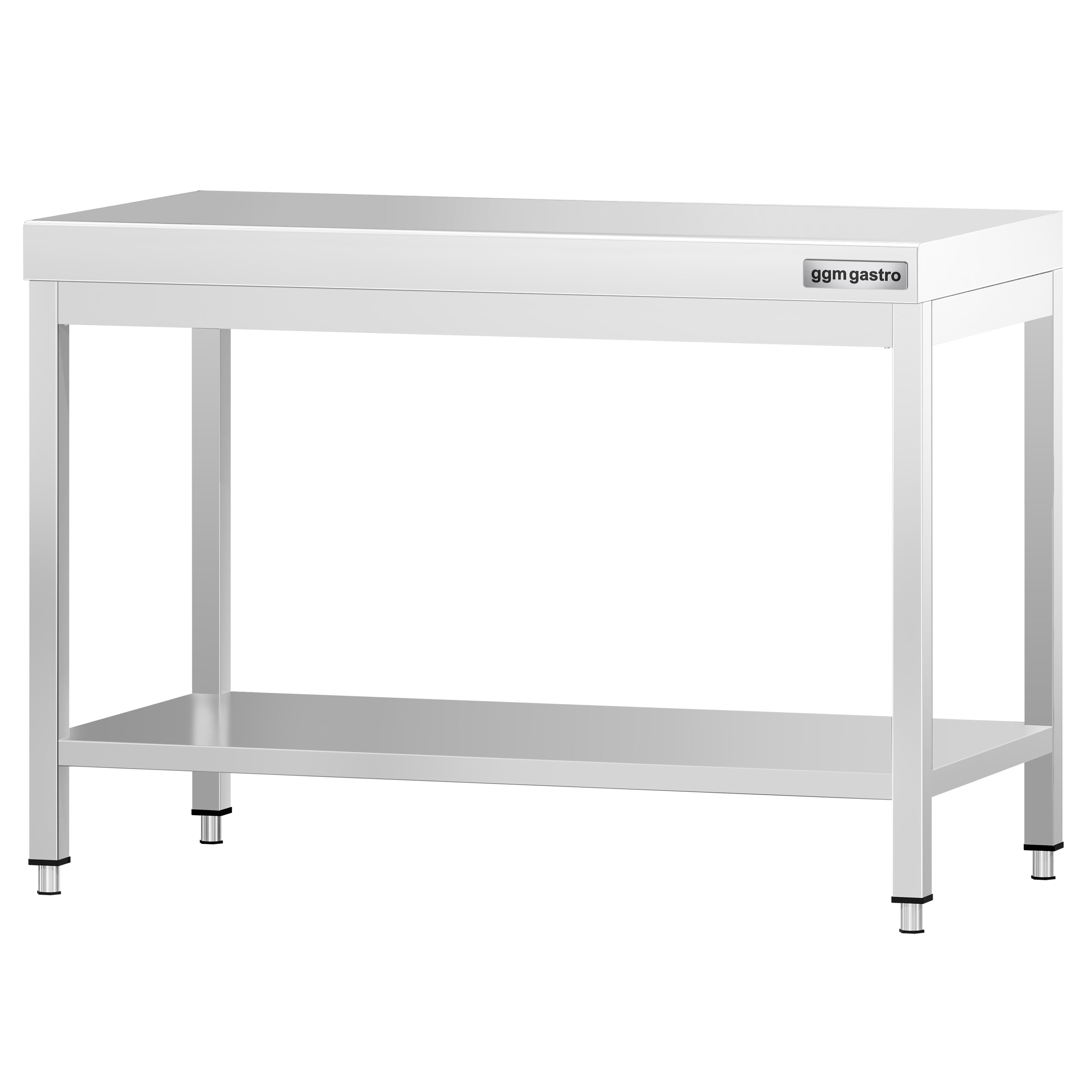 Table de travail inox PREMIUM - 1000 x 600 mm - avec tablette inférieure