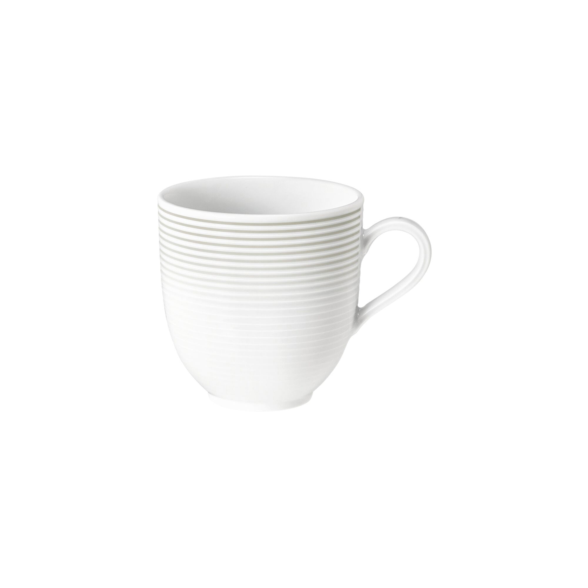 (6 stuks) SELTMANN WEIDEN | Latte kop - 0,37 liter - Parelgrijs