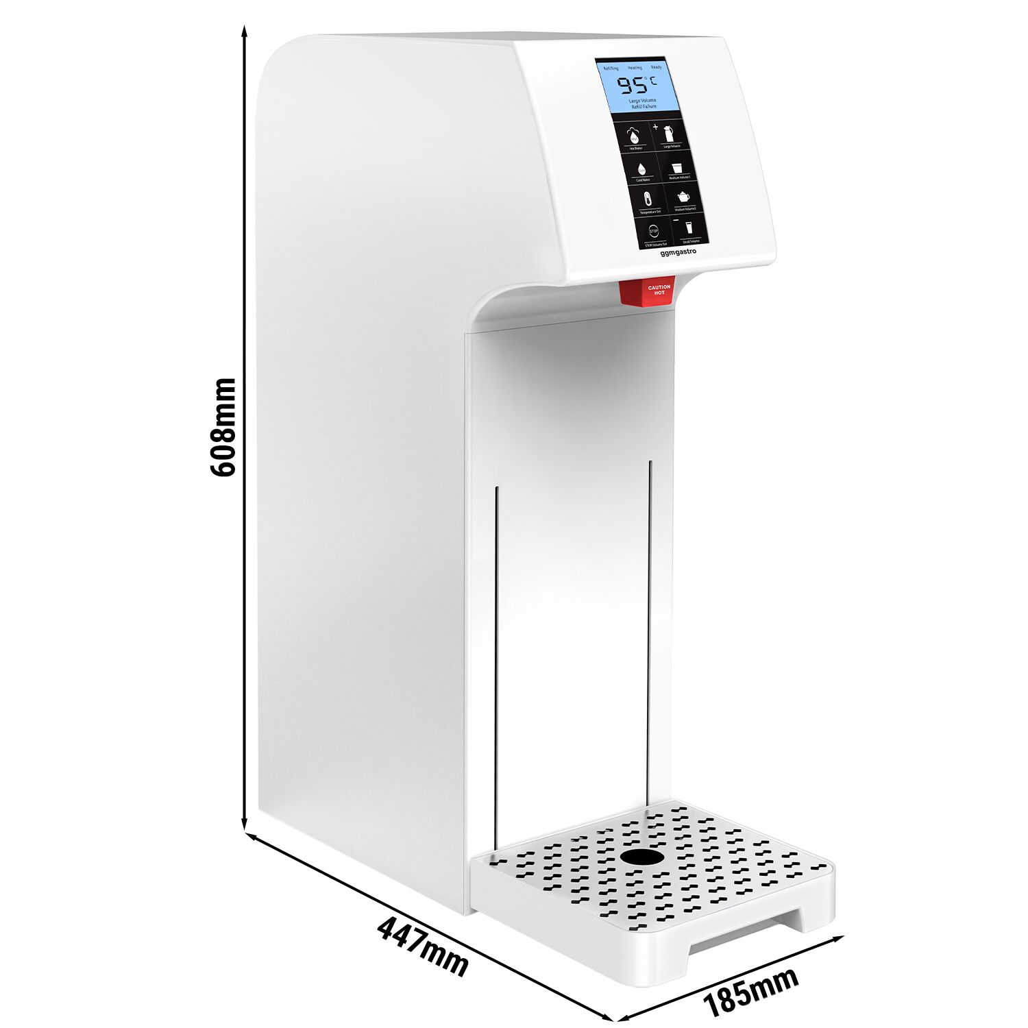 Distributeur de boissons chaudes - Numérique - 9,5L - 2kW - Blanc