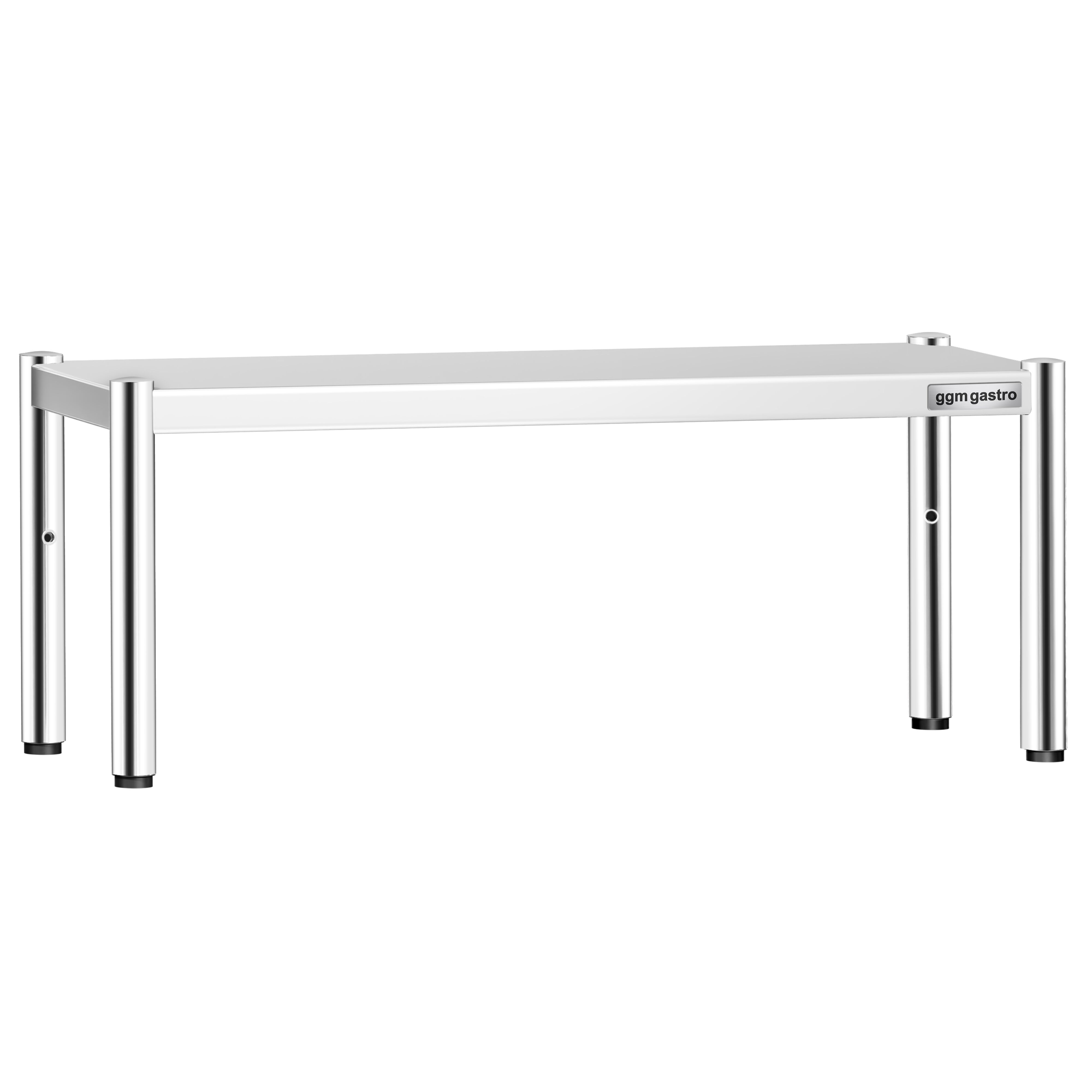 Étagère supérieure en inox – 1 niveau – 1200 × 370 mm – hauteur réglable