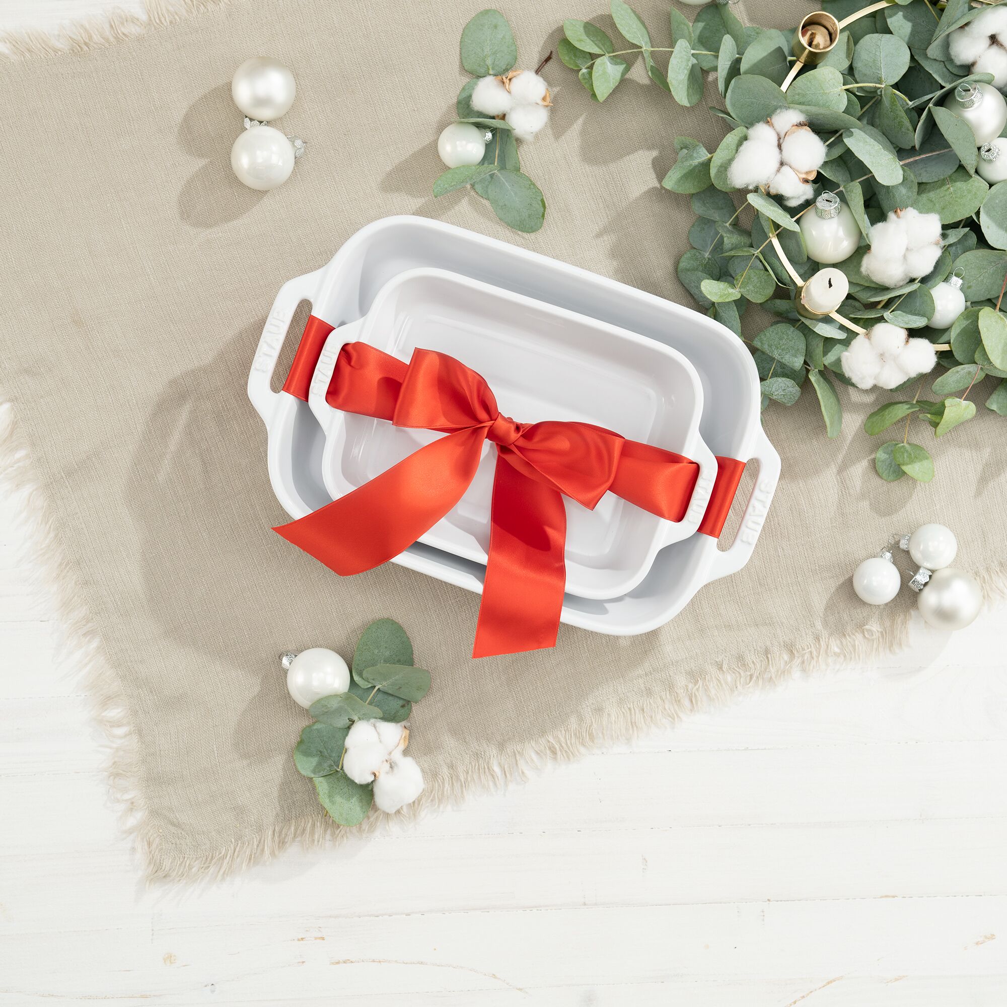 STAUB| Ceramic Rectangular Baking Dish – Pure White - 140×110 mm - Stackable