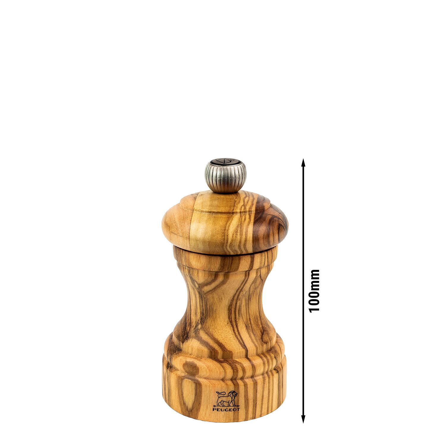 (6 pièces) PEUGEOT | BISTRO - Moulin à poivre - Bois d’olivier - Naturel - Hauteur : 100 mm