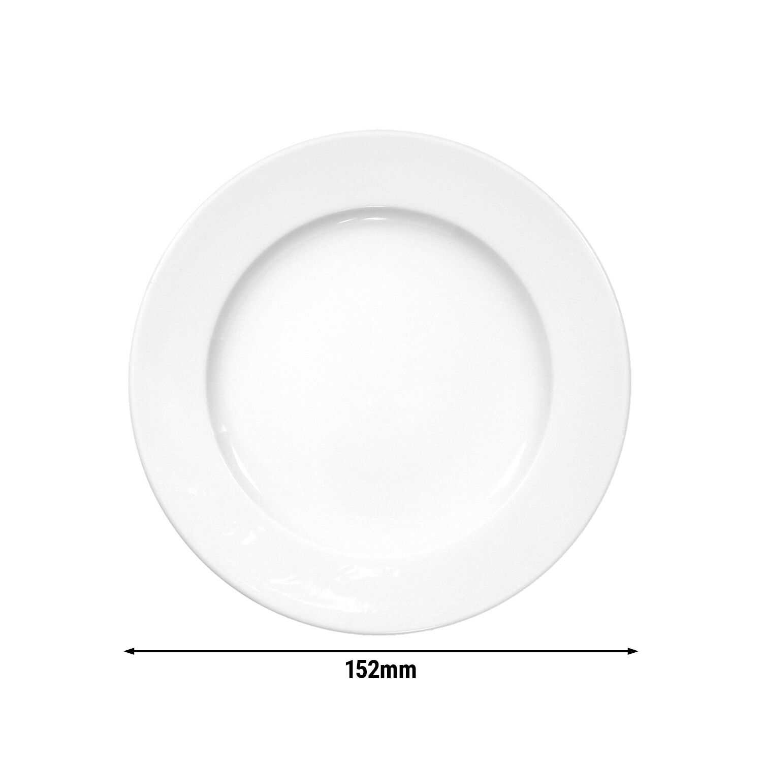 (6 pièces) SELTMANN WEIDEN | Assiette - plate - Ø 150 mm - Blanc/Uni