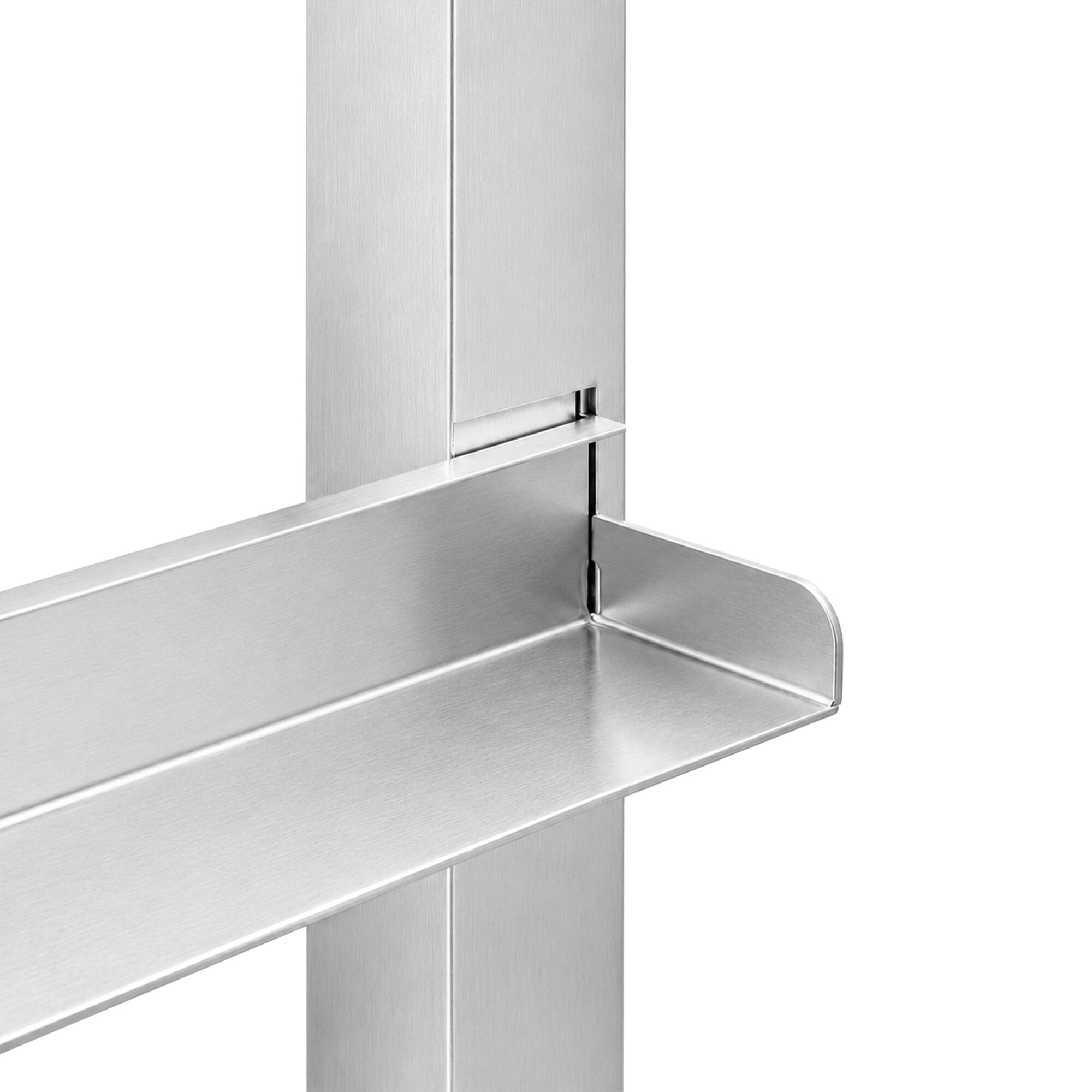 Untergestell für Geschirrspülmaschine - mit 2 Ablagen für Körbe 500x500mm