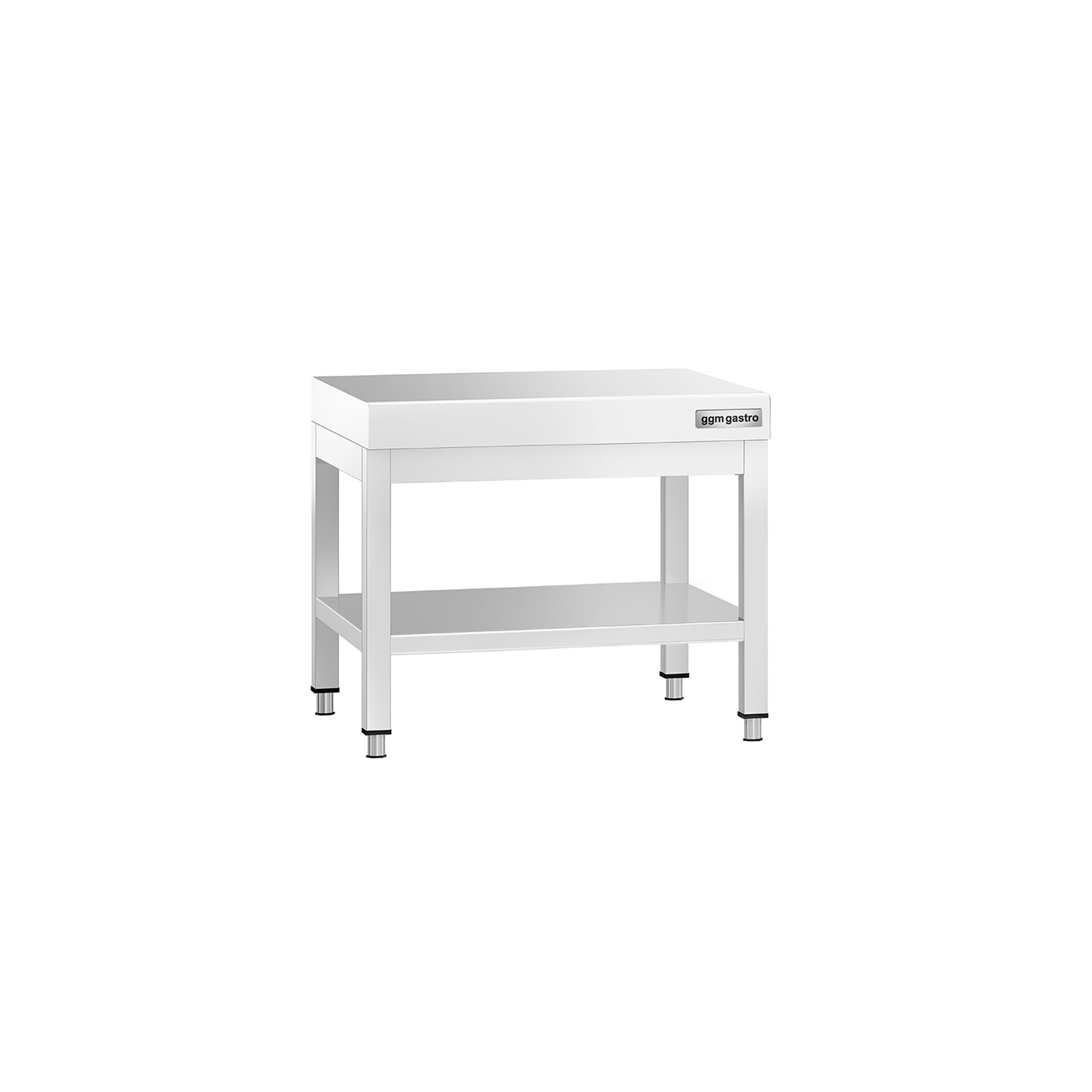 Table de travail en acier inoxydable PREMIUM - 600x600mm - avec étagère basse