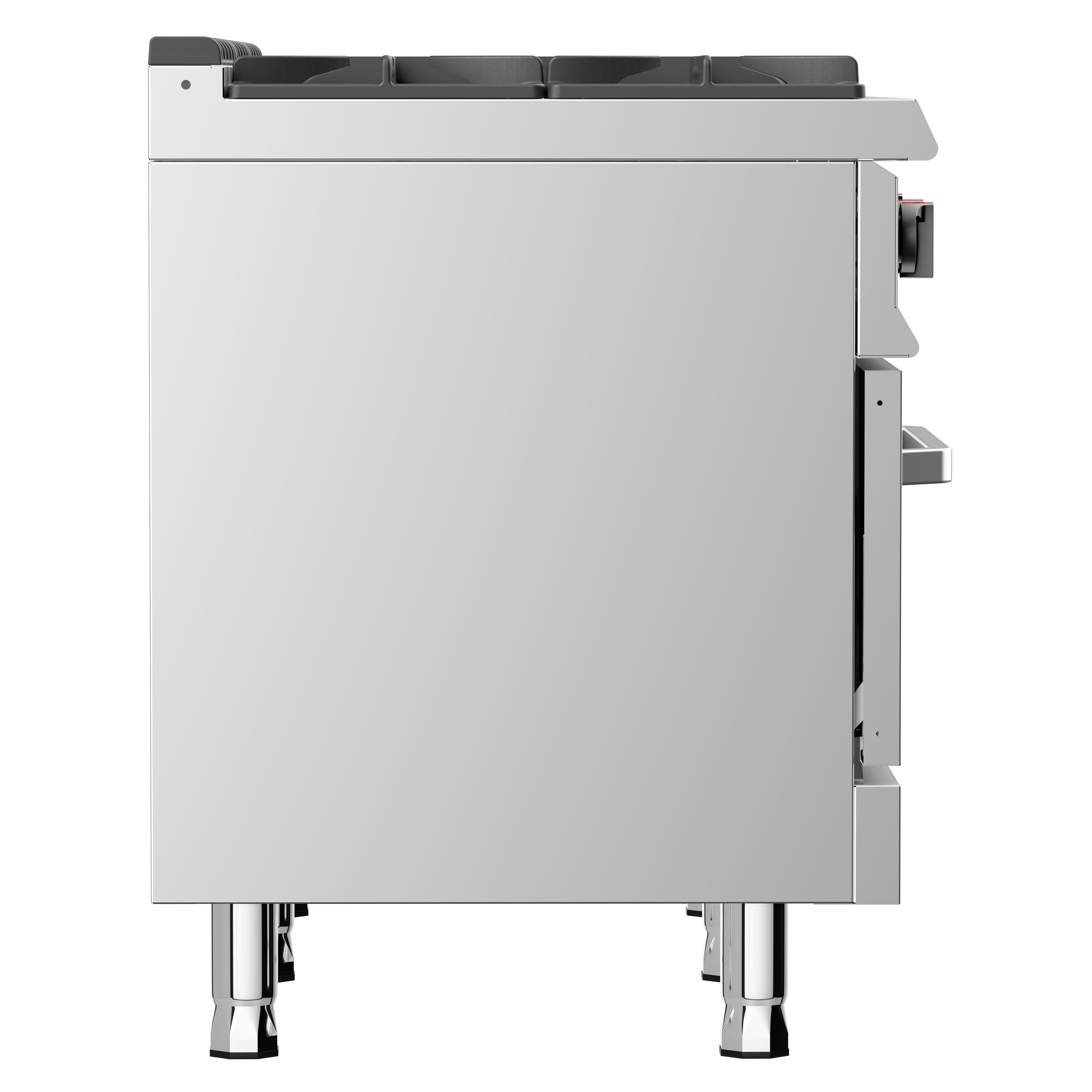 Plaque coup de feu & fourneau à gaz – 39,5 kW – 5 brûleurs – avec four à gaz statique – 6 kW