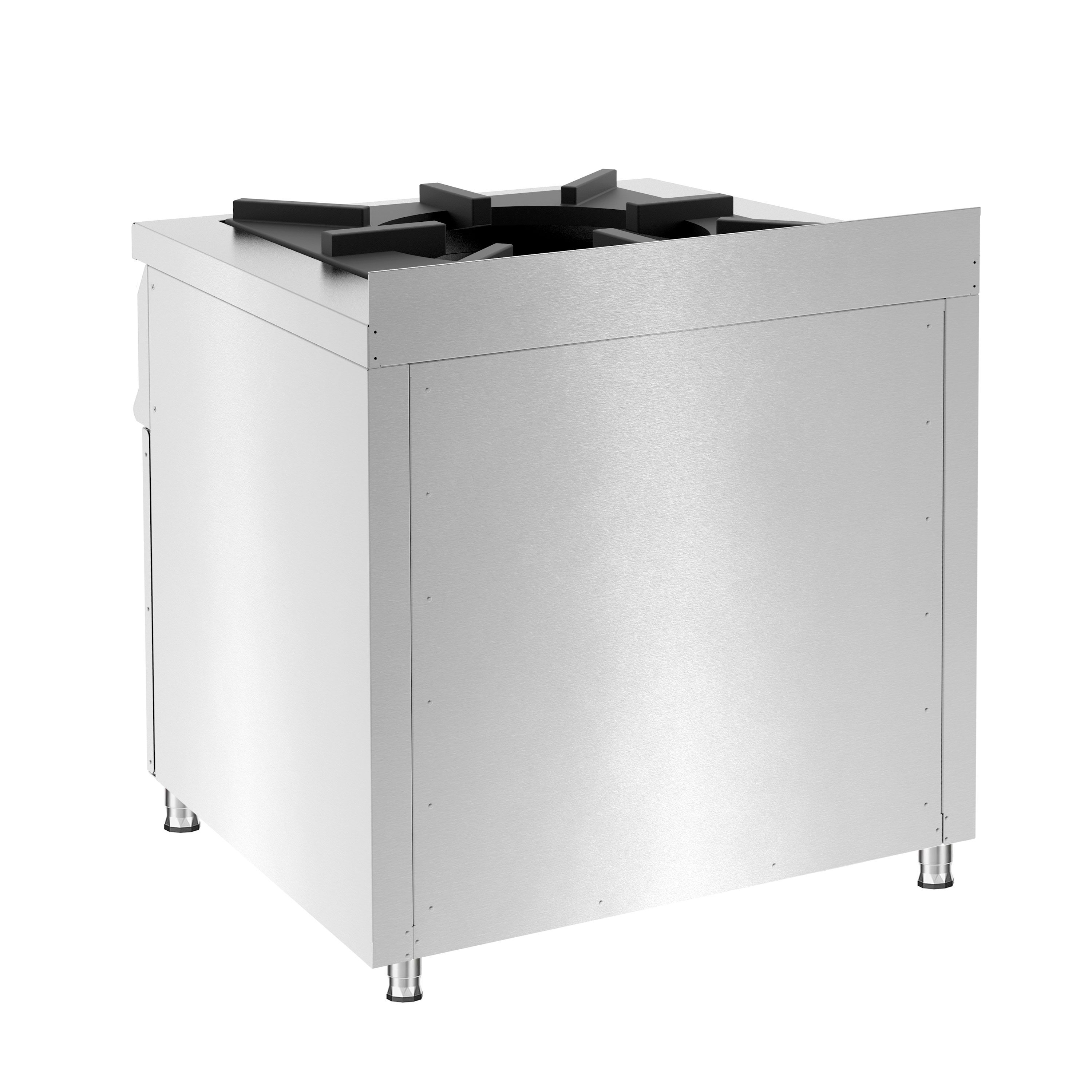 Cuisinière à gaz Tantuni - 24 kW - 1 brûleur - incl. soubassement avec 2 portes