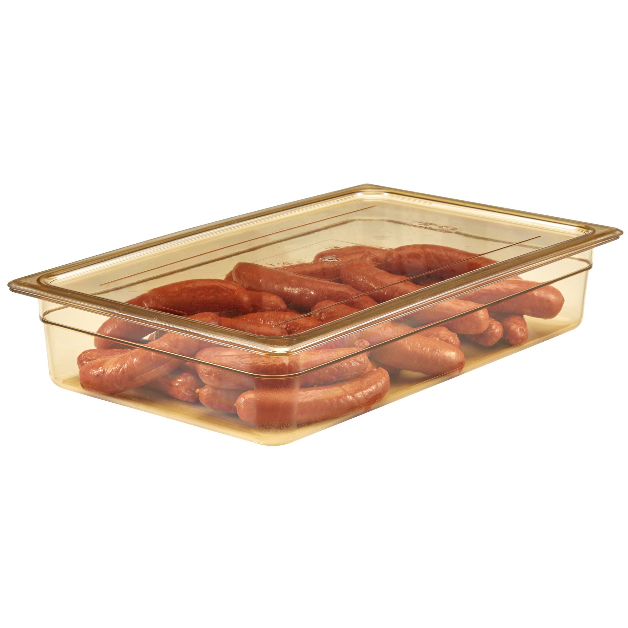 (6 Stück) CAMBRO | H-PAN™ - Hitzebeständiger Behälter GN 1/1 - Bernstein - Höhe: 100mm