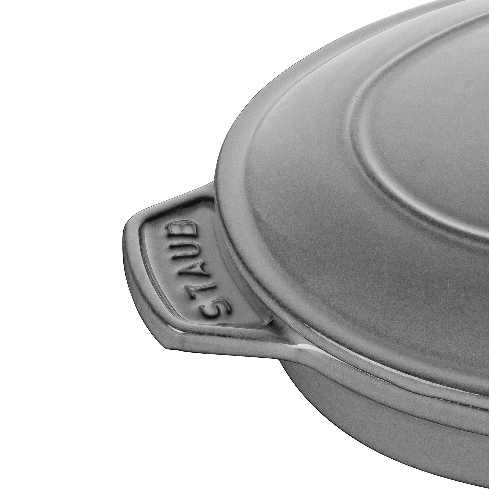 STAUB | SPECIALITIES - Ugnsform med lock - oval - 230 mm - gjutjärn - grafitgrå
