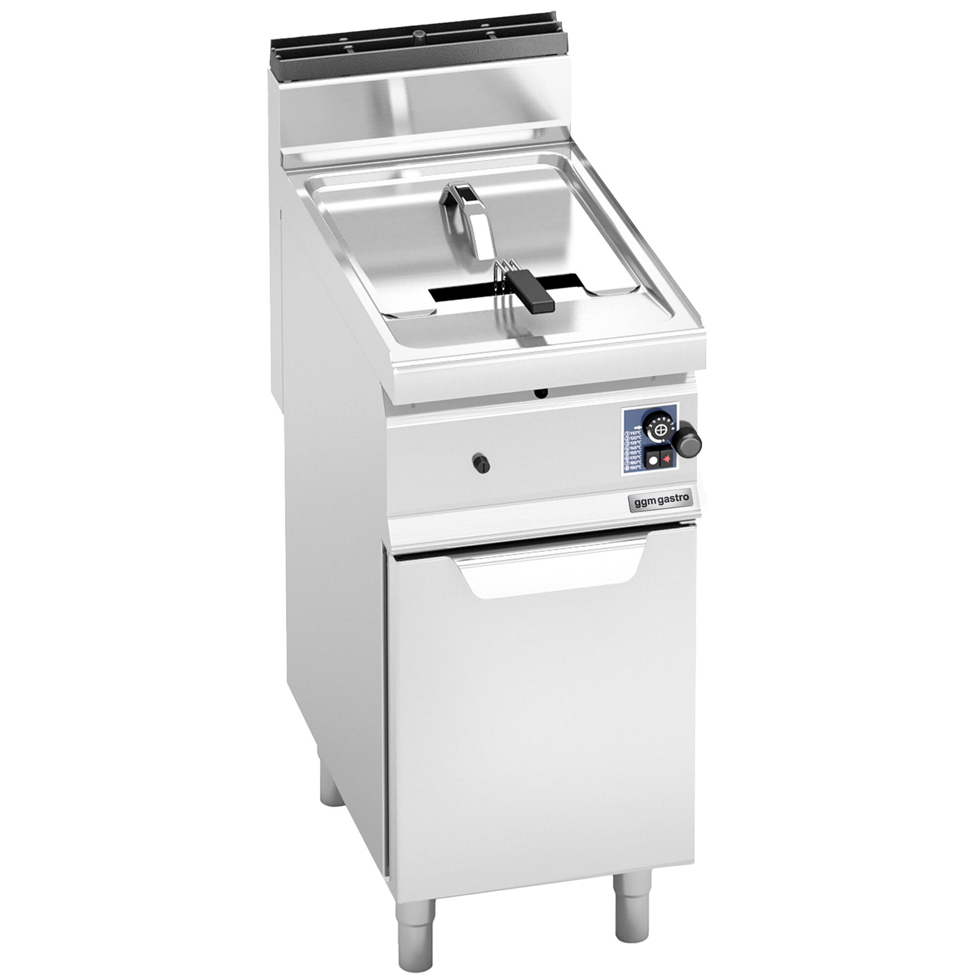 Gasfriteuse - 10 liter - 6,9 kW - mechanische bediening - met aftapkraan