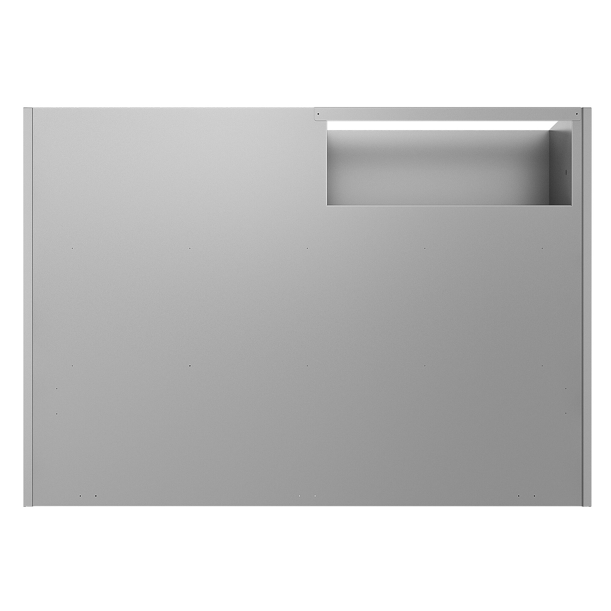 Vitrine murale de congélation pour supermarché - 1450 mm - 232 litres - avec 2 portes & 2 étagères - Gris