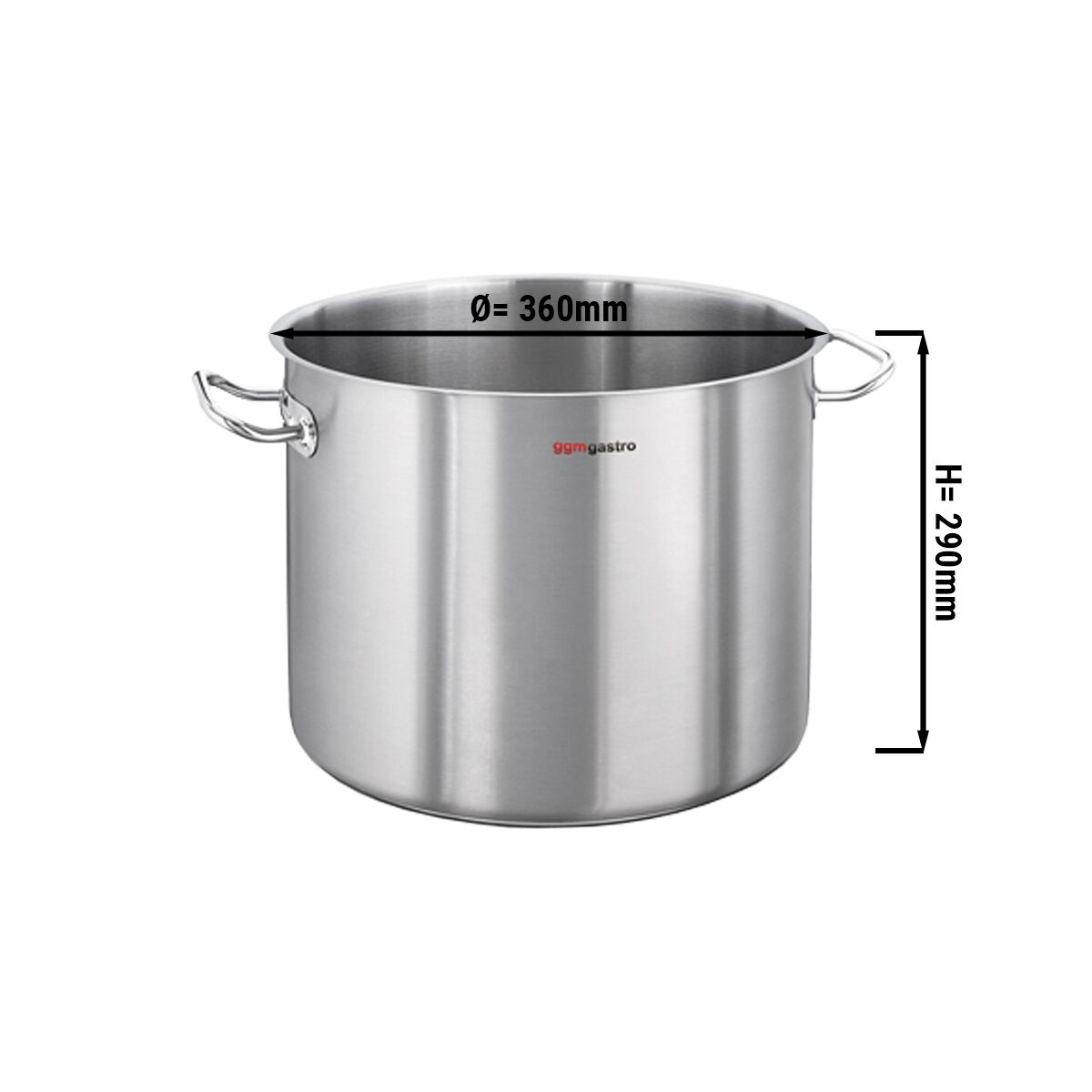 Çorba tenceresi - Paslanmaz Çelik - 29,5L - Ø360mm - Yükseklik: 290mm - İndüksiyon uyumlu