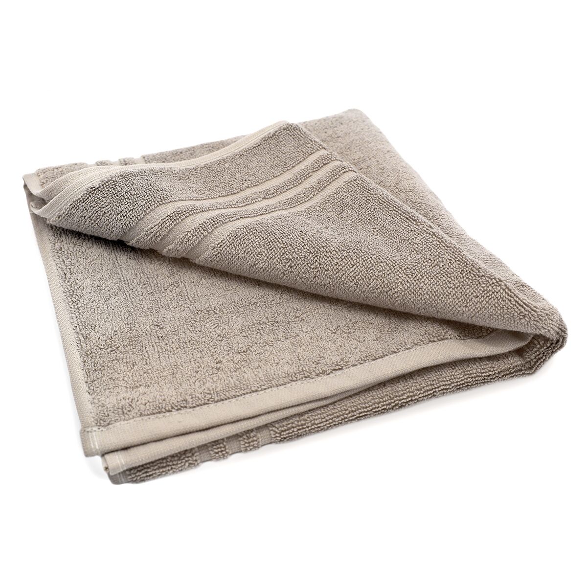 (10 pièces) Tapis de bain Oslo - 500x700mm - 100% coton - Taupe