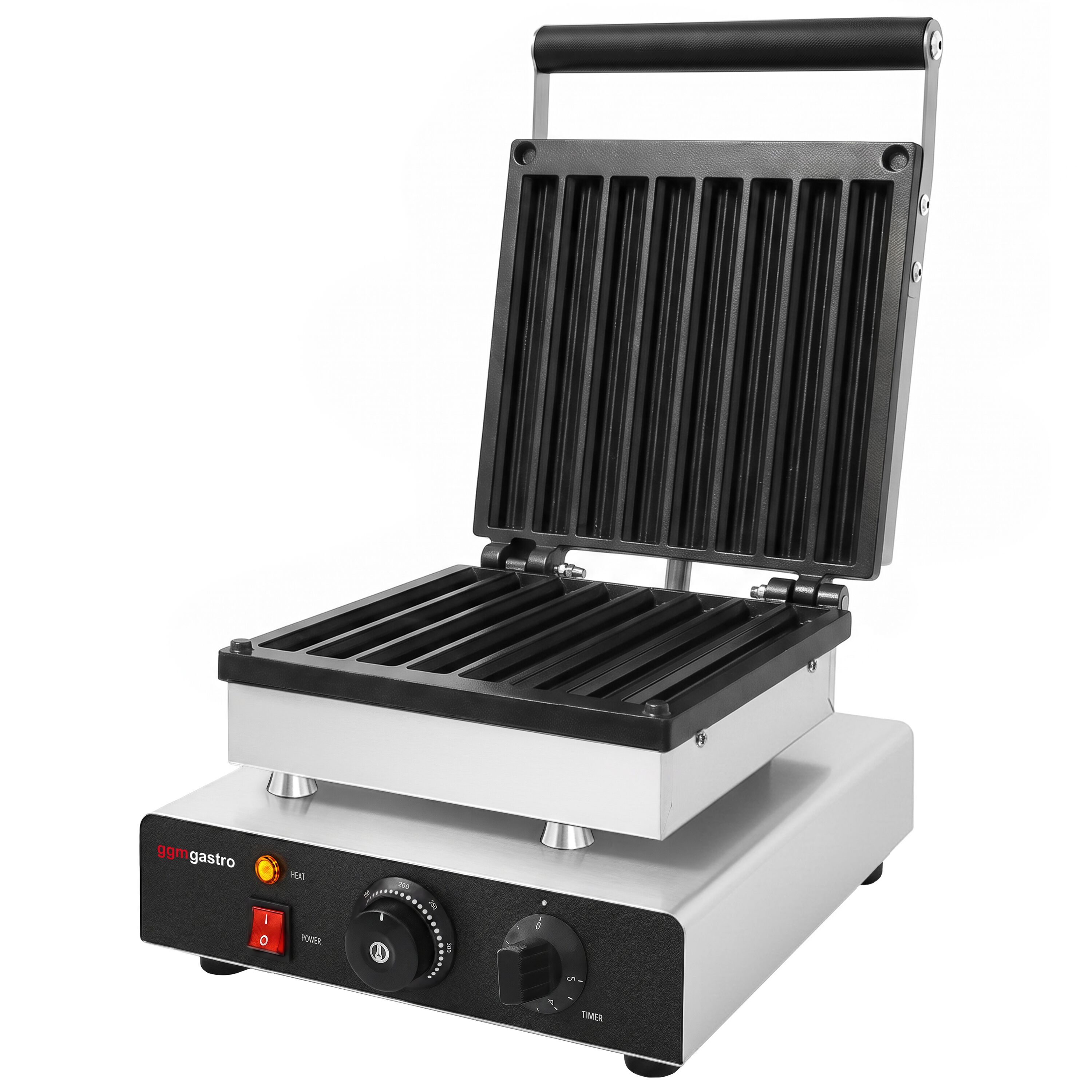 Waffle iron - Single - Manual - 1,75 kW - Shape: Churro - Teflon-coated baking plates