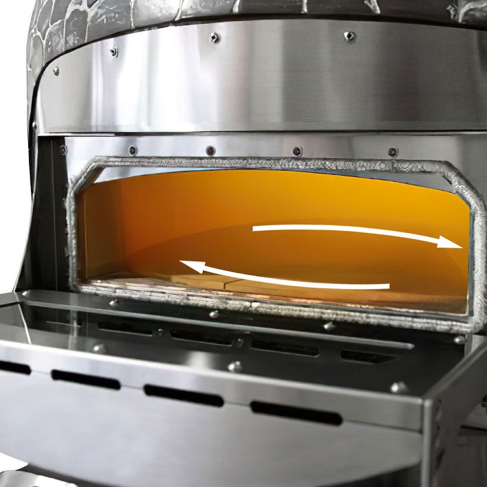 Elektromos pizzakemence - 6x Ø 30 cm - max. 400 °C - érintőkijelzős