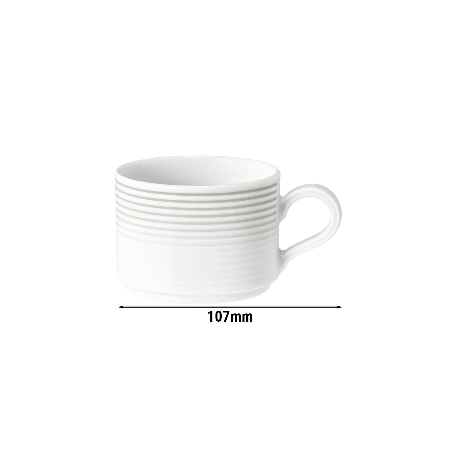 (6 pieces) SELTMANN WEIDEN | Porcelain Coffee Cups Blues – Pearl Grey – 180 ml – Dishwasher, Microwave & Oven Safe