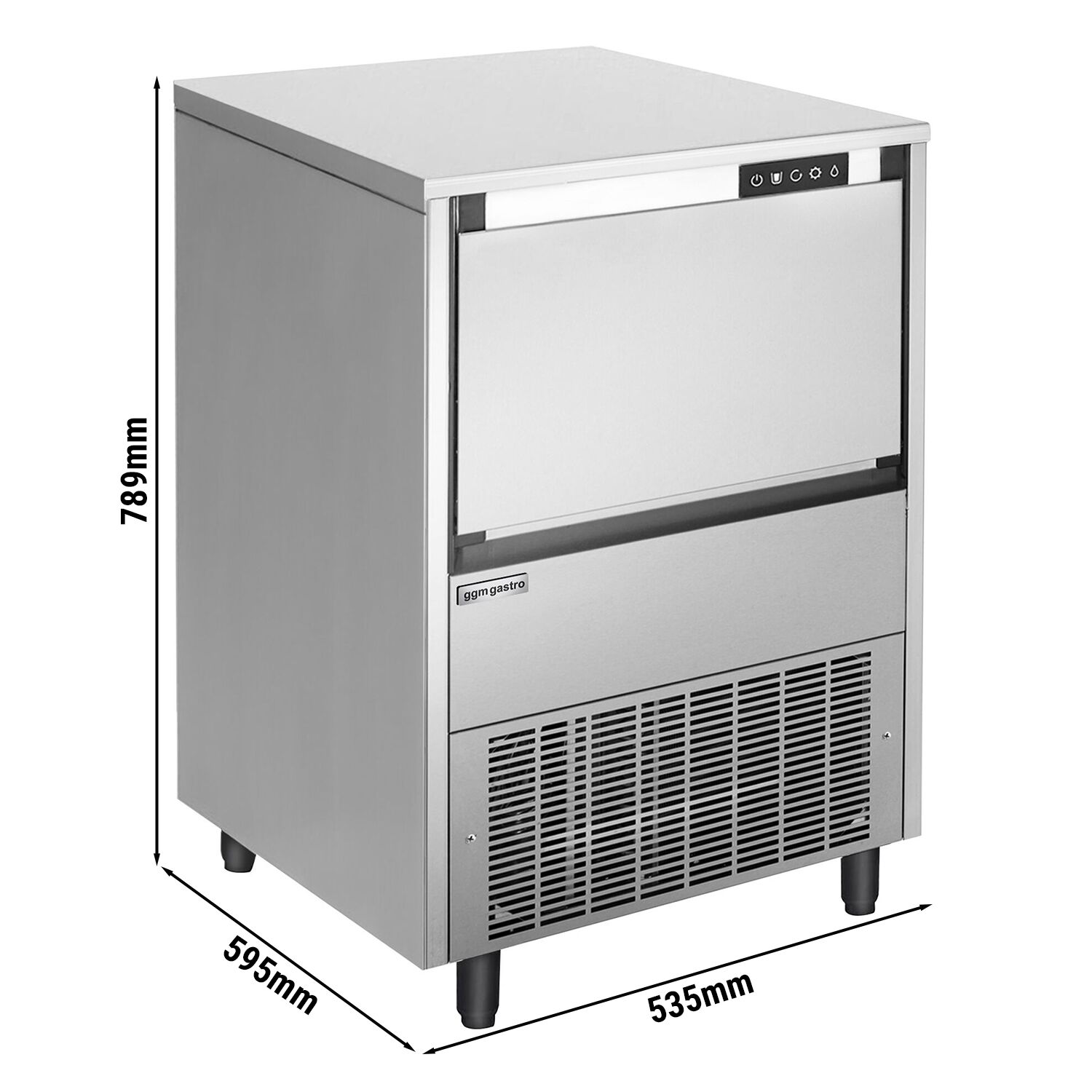 Machine à glaçons - Cubes - 45 kg/24 h