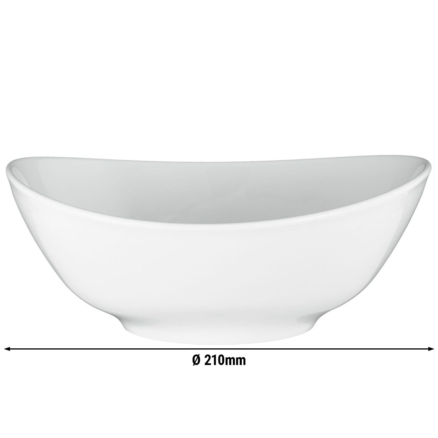 (2 pièces) SELTMANN WEIDEN | Bol ovale - 210x180 mm - Blanc