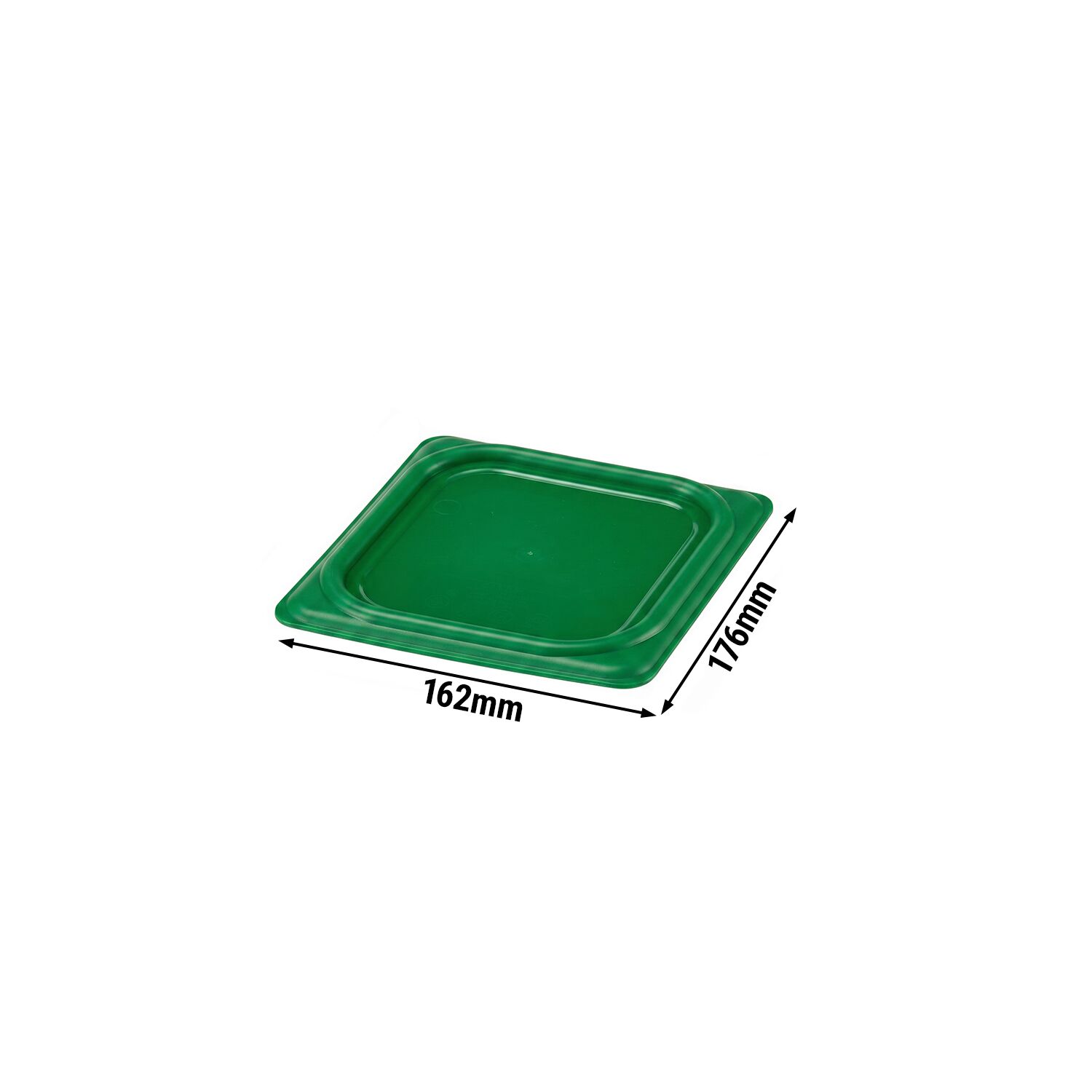 (6 pièces) CAMBRO | SafeTrak - Couvercle en polypropylène GN 1/6 - Vert